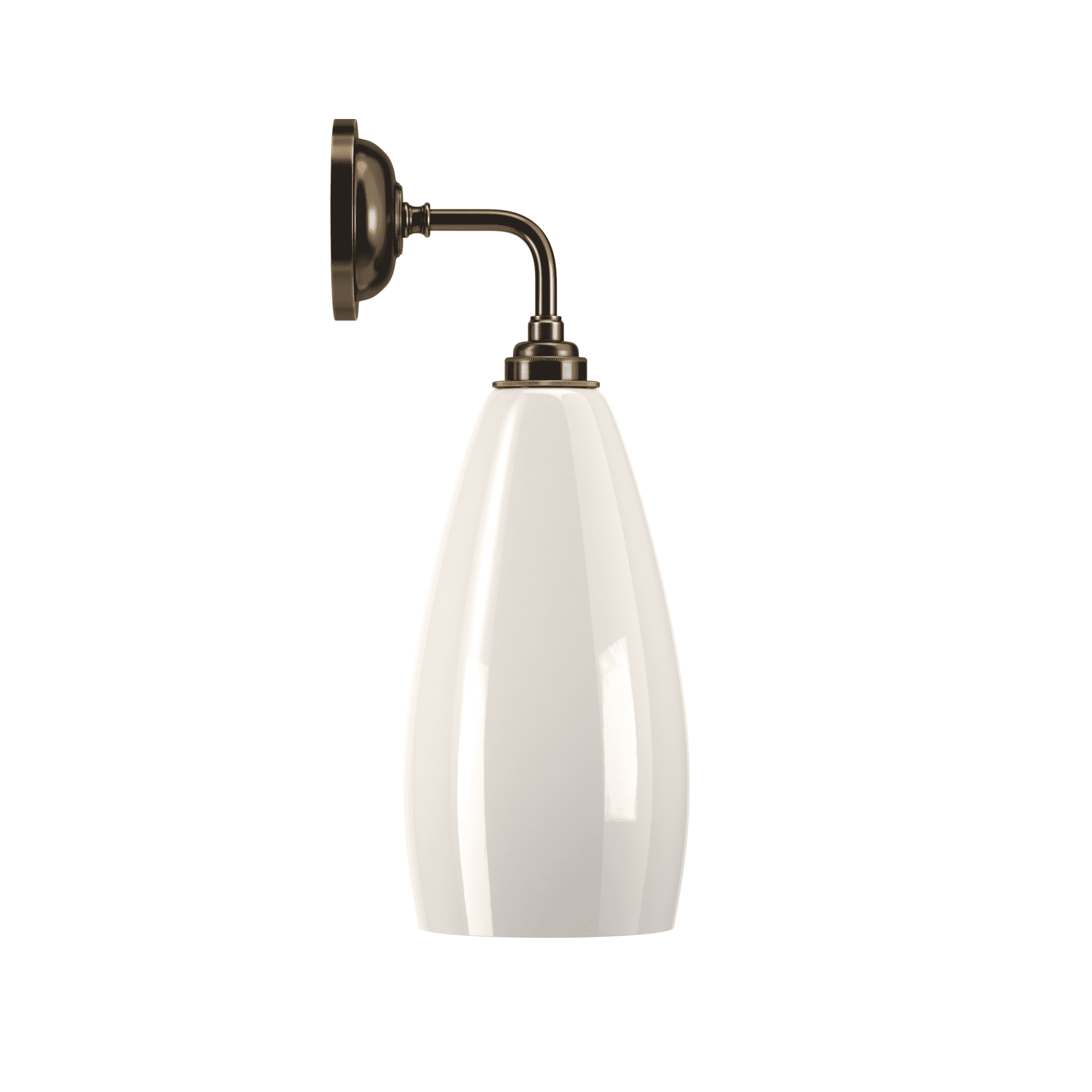 Fritz Fryer Upton Contemporary Large Wall Light - White Glass (Various Colour Options)
