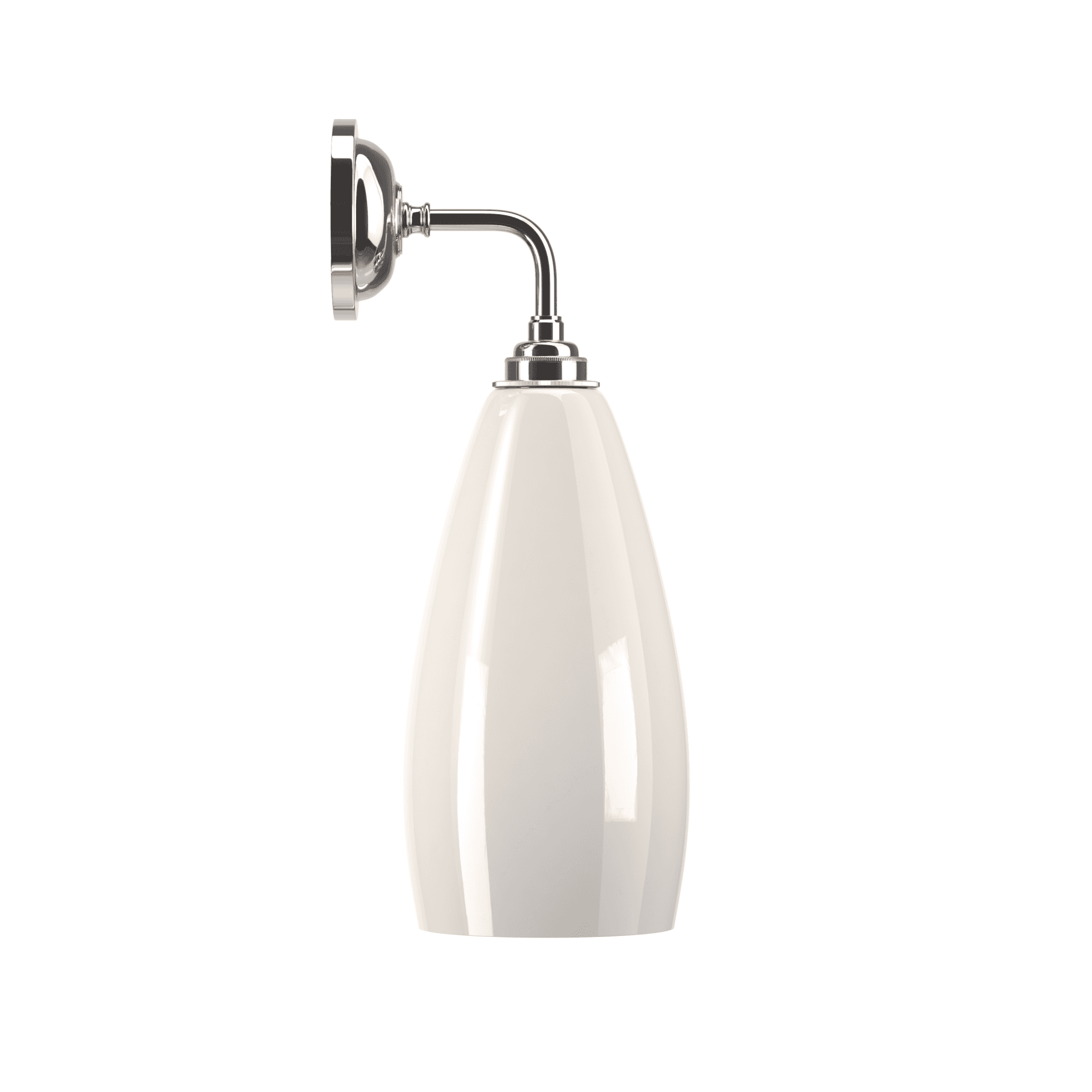 Fritz Fryer Upton Contemporary Large Wall Light - White Glass (Various Colour Options)