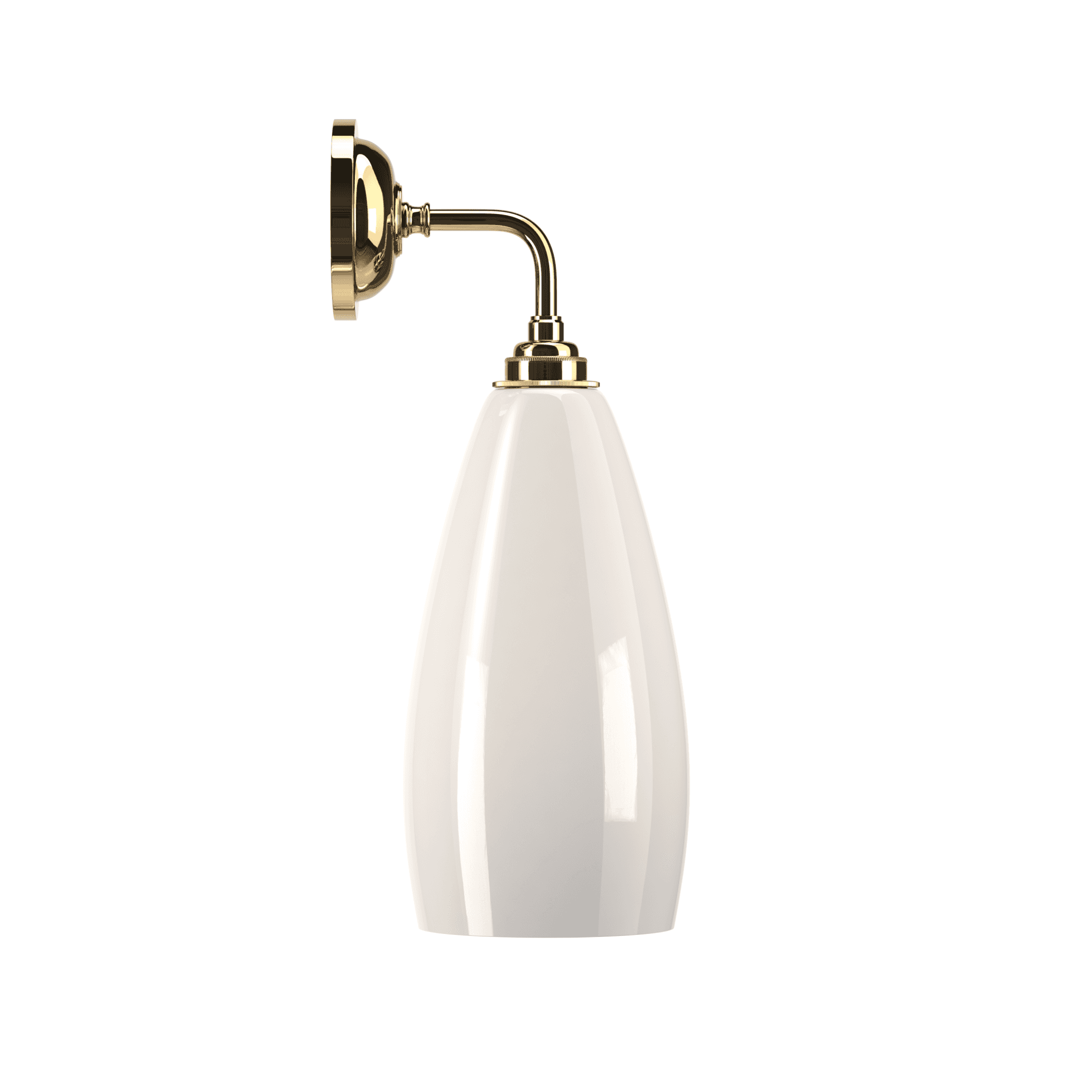 Fritz Fryer Upton Contemporary Large Wall Light - White Glass (Various Colour Options)