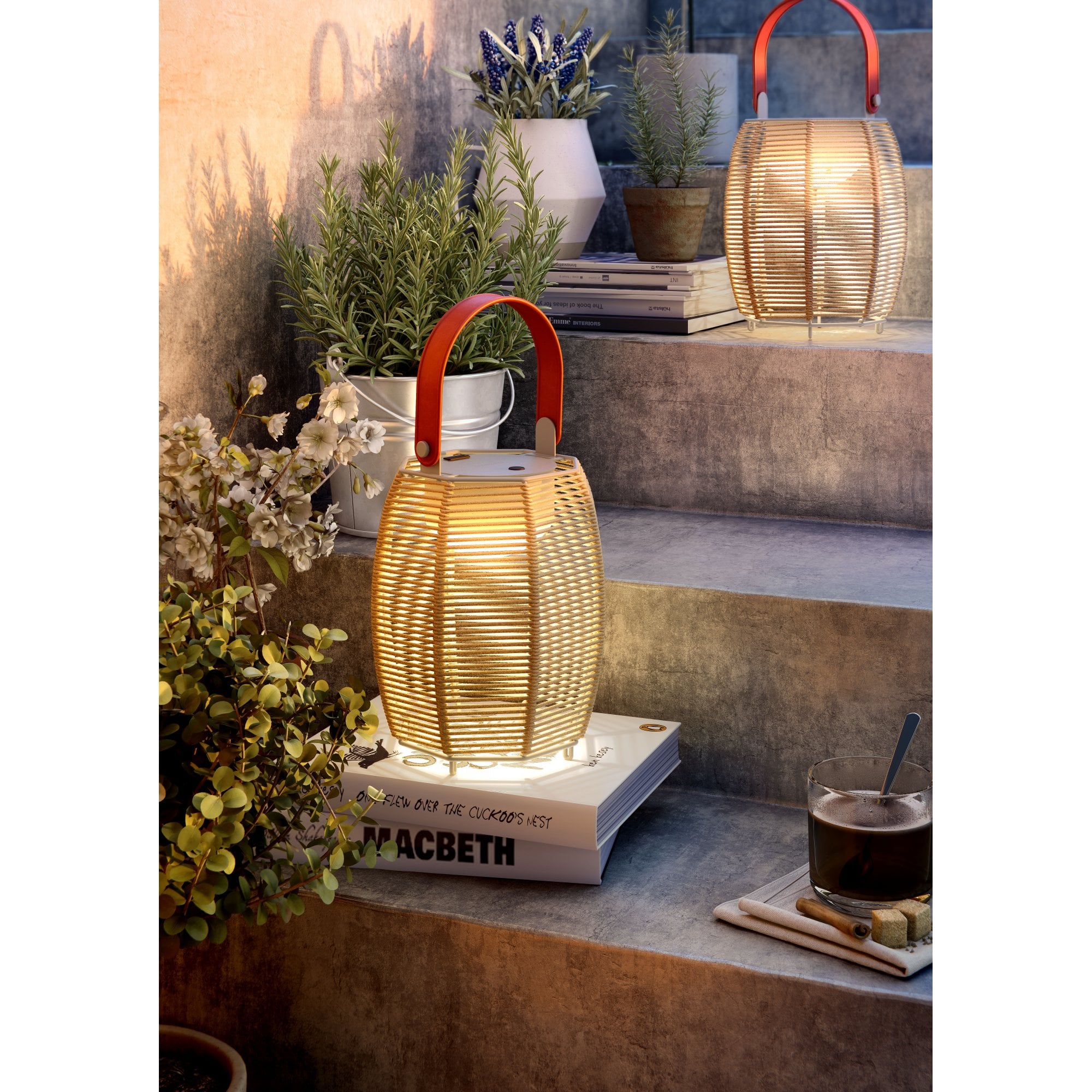 Bover Tanit M/29/R Portable Table Lamp