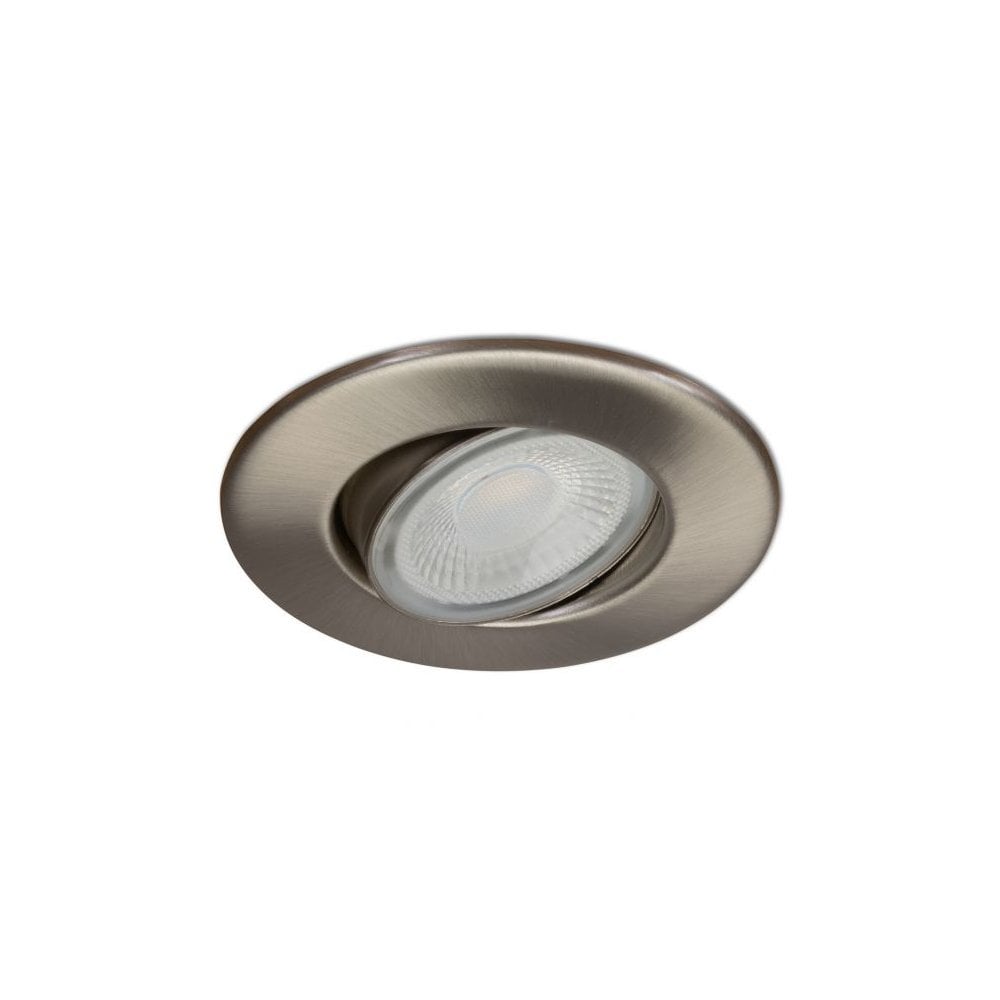 Collingwood H4 Lite Adjustable Downlight - Brushed Steel (includes bezel)