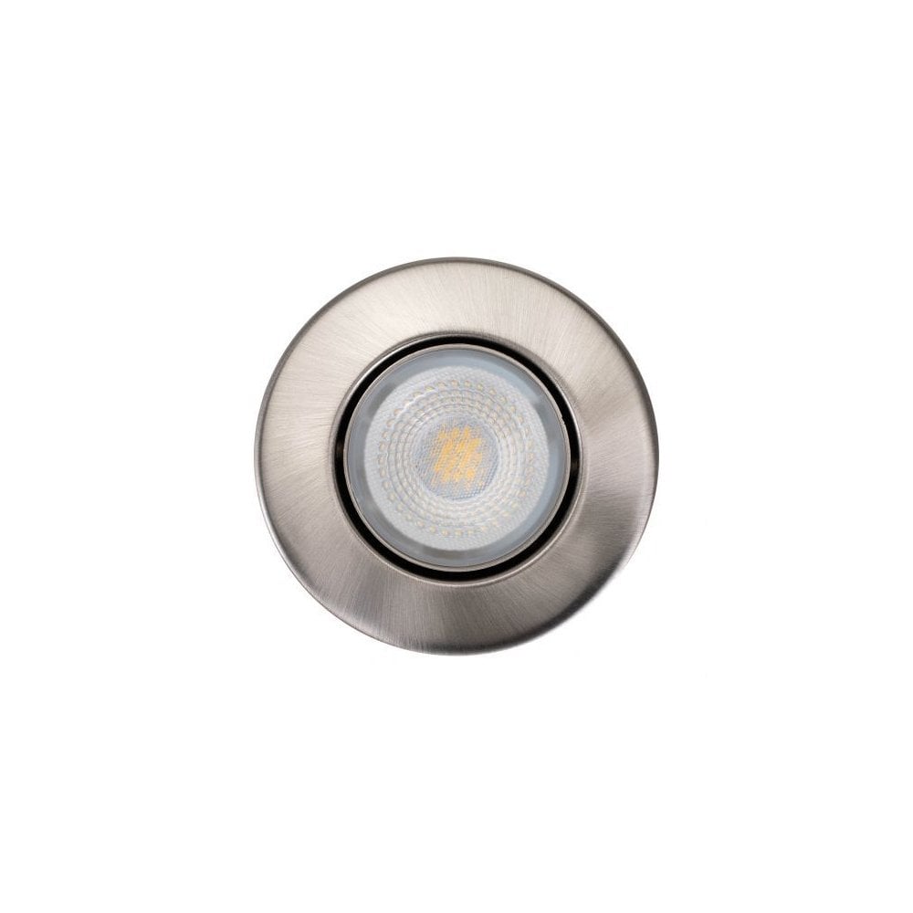 Collingwood H4 Lite Adjustable Downlight - Brushed Steel (includes bezel)