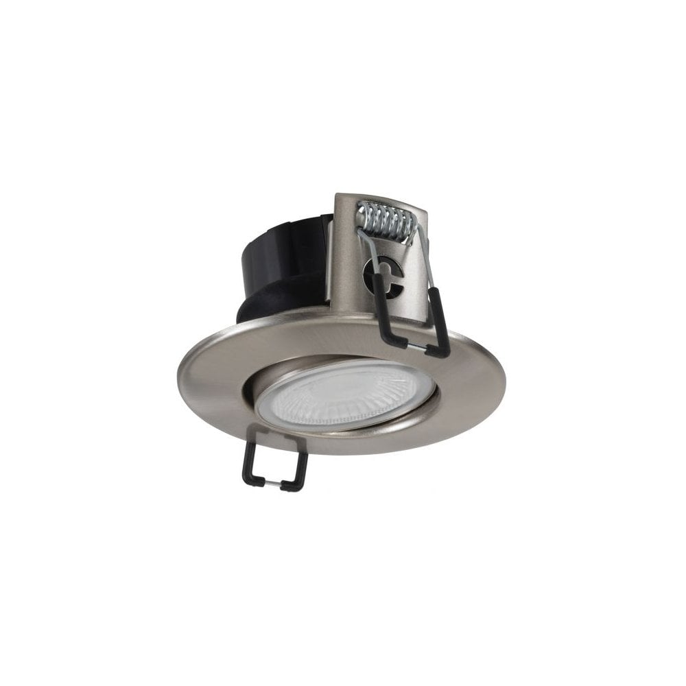 Collingwood H4 Lite Adjustable Downlight - Brushed Steel (includes bezel)
