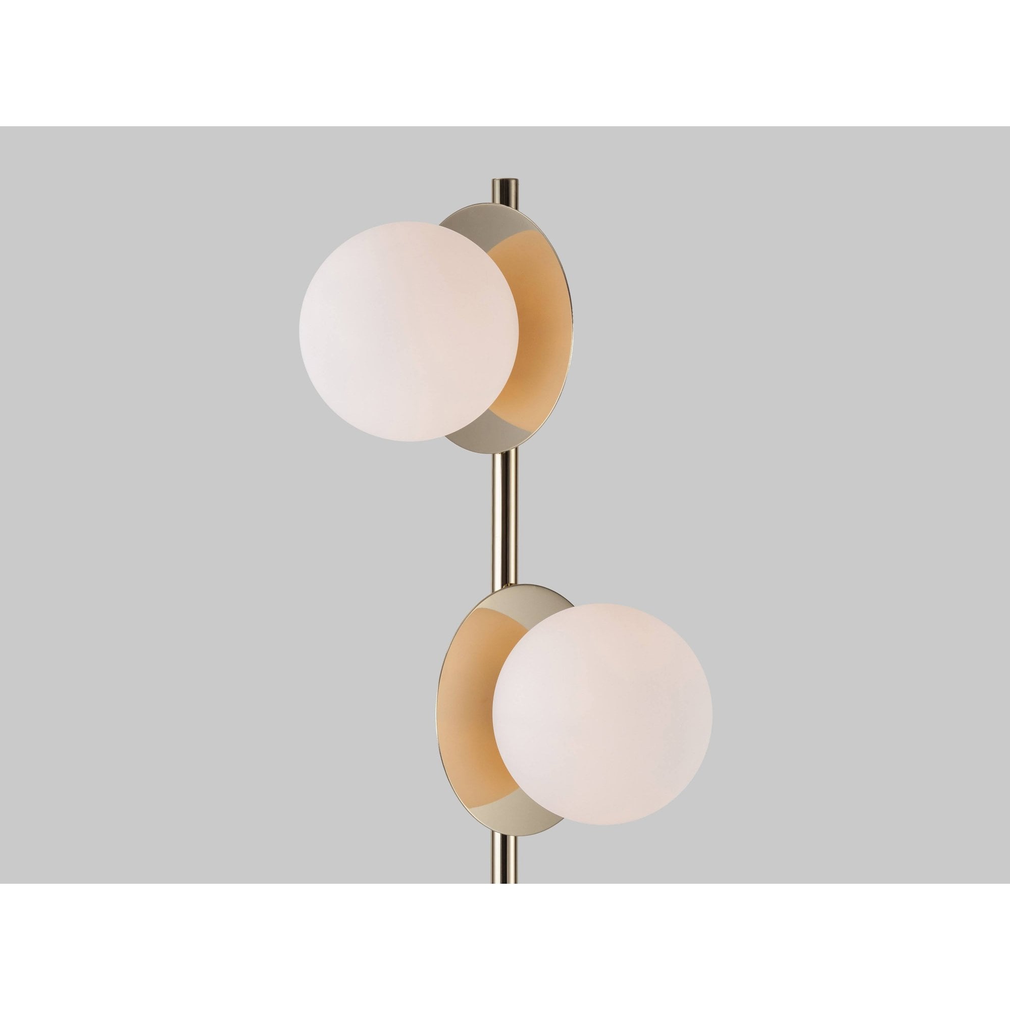 houseof. Opal Disk Floor Lamp - Brass