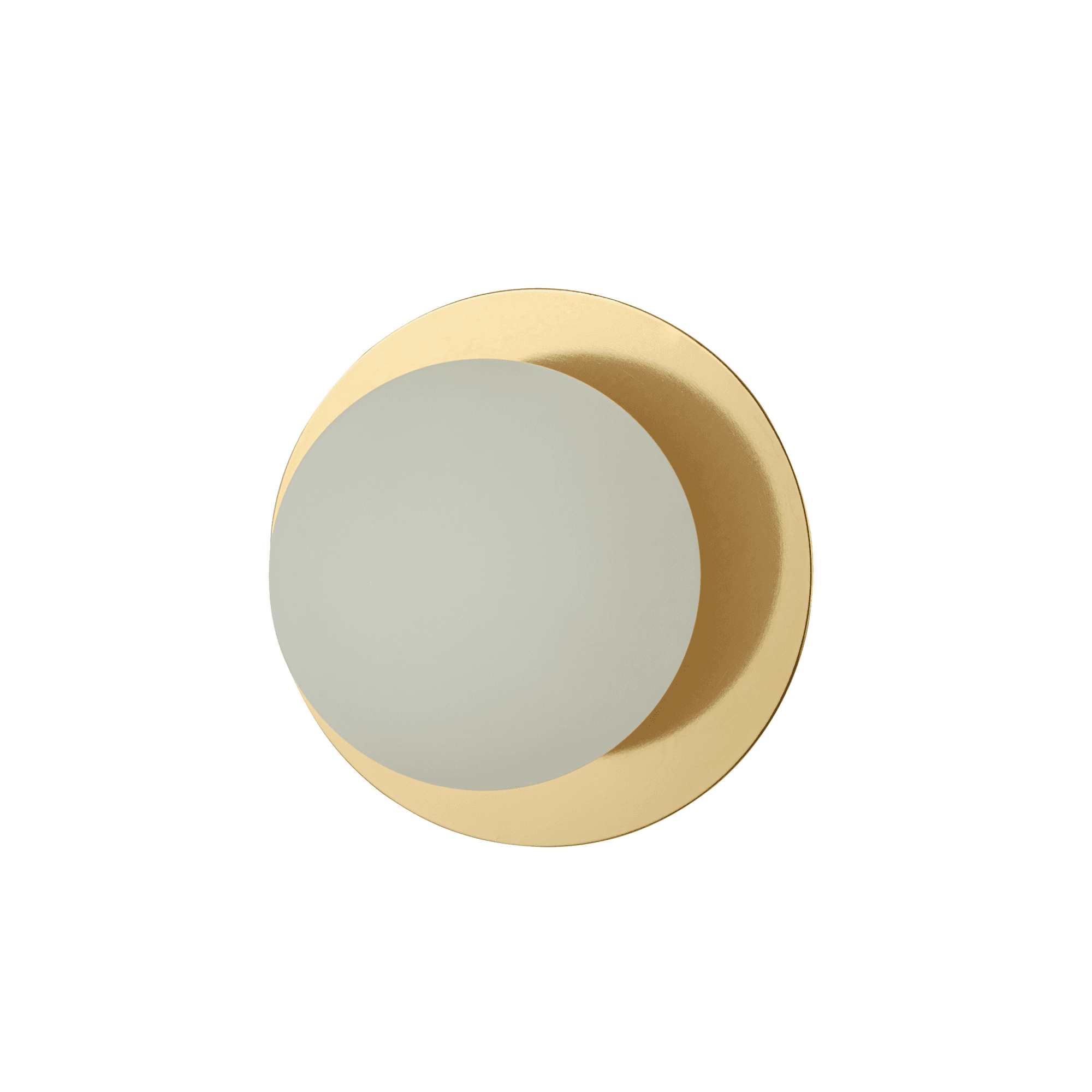 houseof. Opal Disk Wall Light - Brass