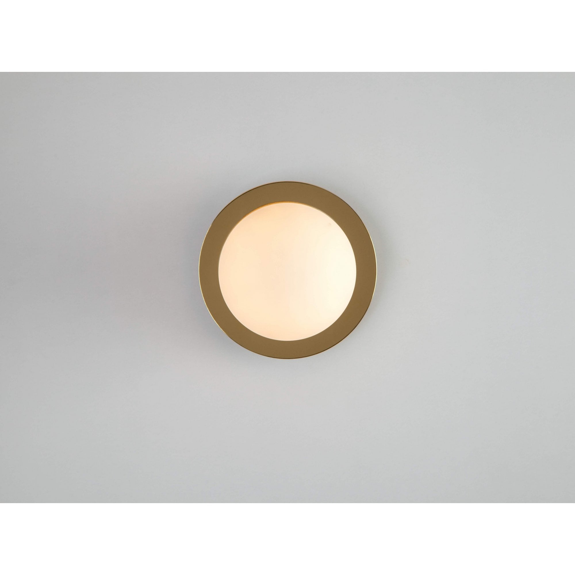 houseof. Opal Disk Wall Light - Brass