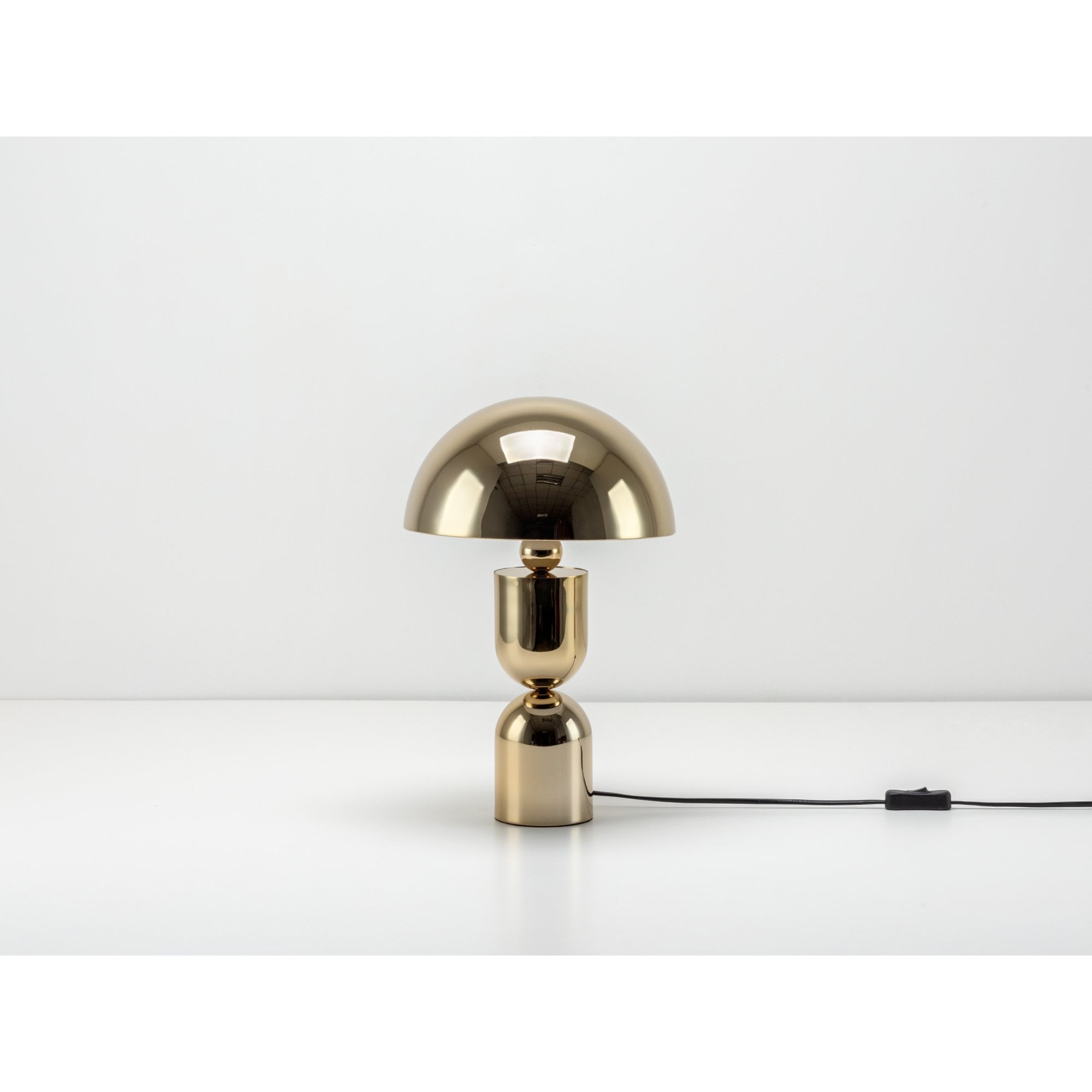 houseof. Mushroom Dome Table Lamp - Brass
