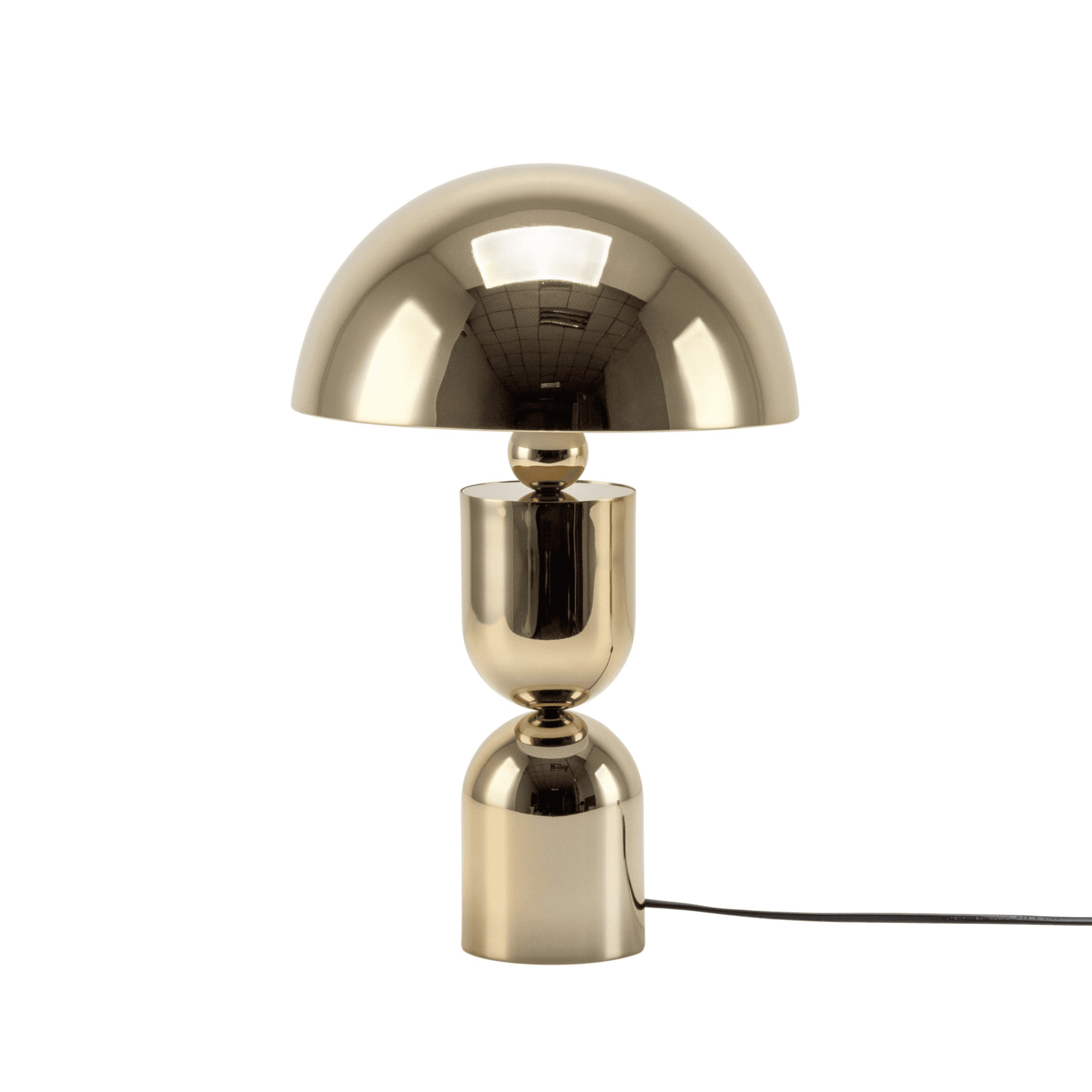 houseof. Mushroom Dome Table Lamp - Brass