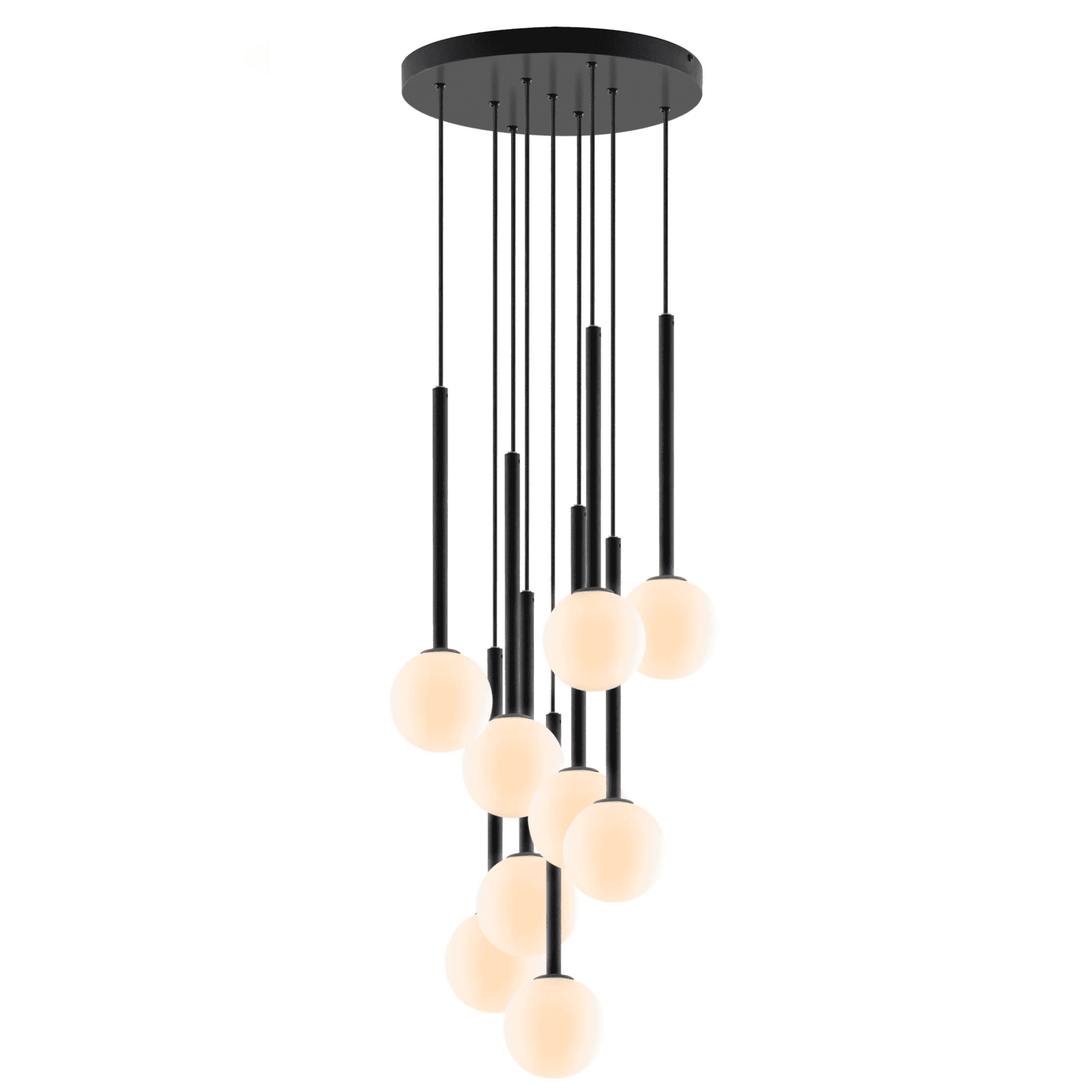 houseof. Opal Ball Cluster Ceiling Light - Charcoal
