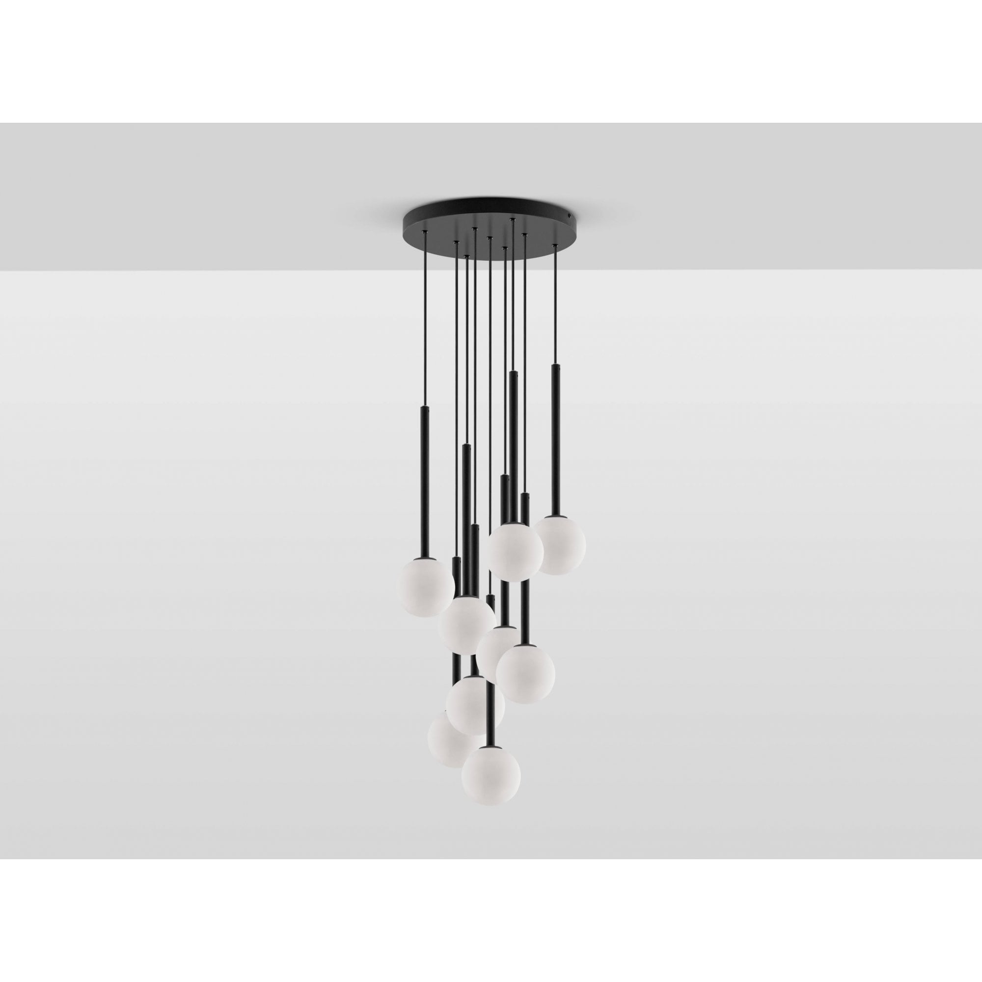 houseof. Opal Ball Cluster Ceiling Light - Charcoal