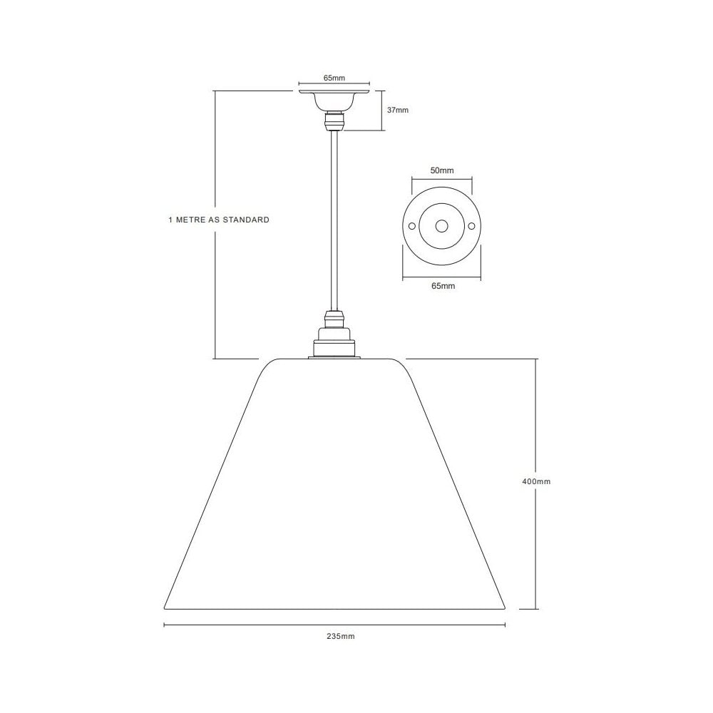 Leverint Chiswick XL Pendant - Clear Glass
