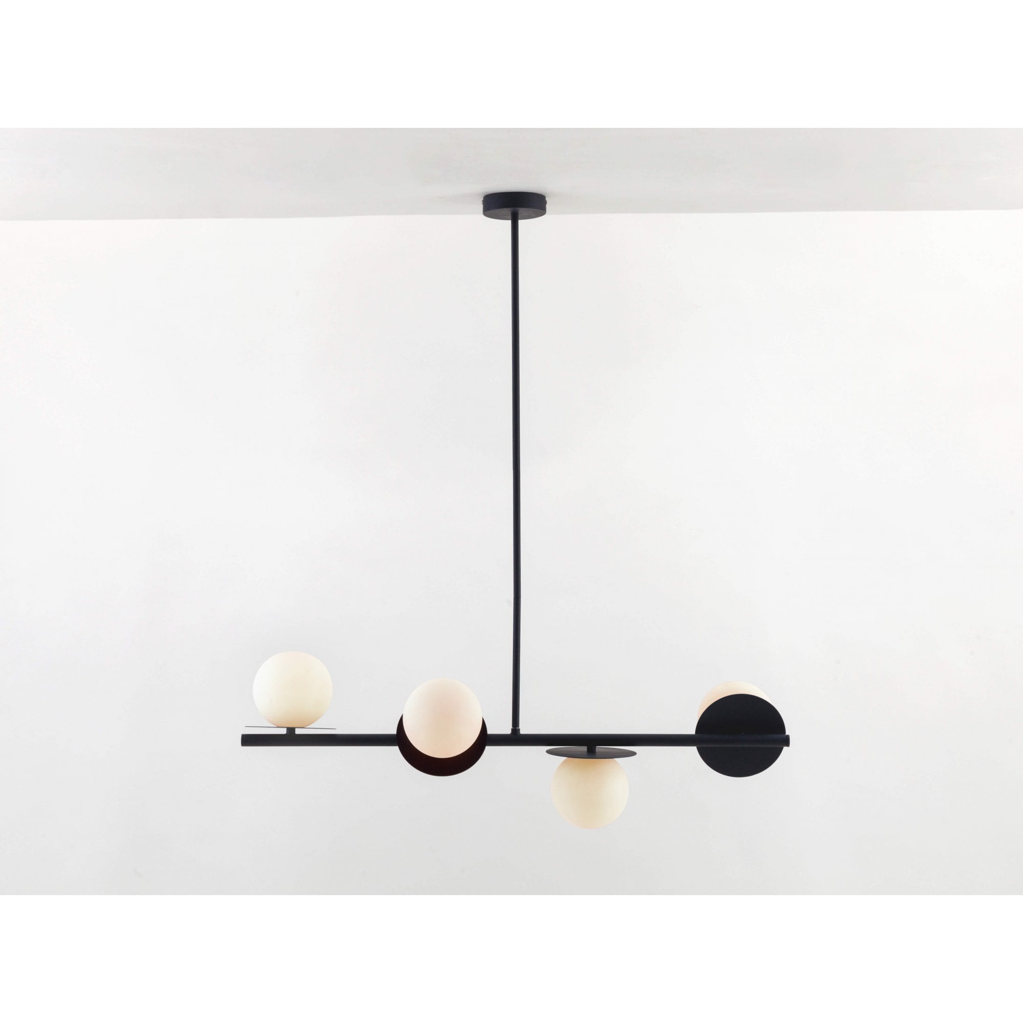 houseof. Opal Disk Ceiling Light IP44 - Charcoal