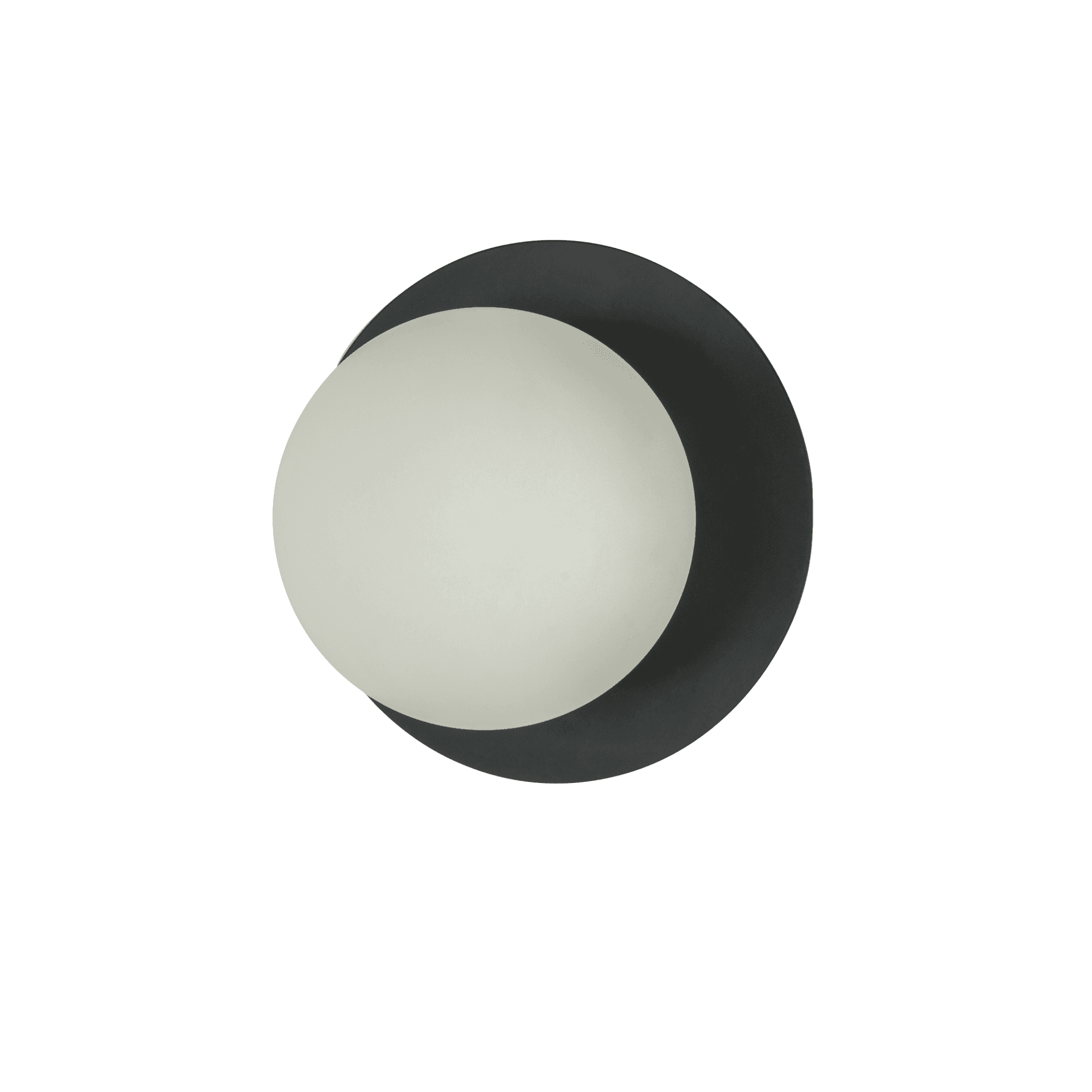 houseof. Opal Disk Wall Light - Charcoal Grey