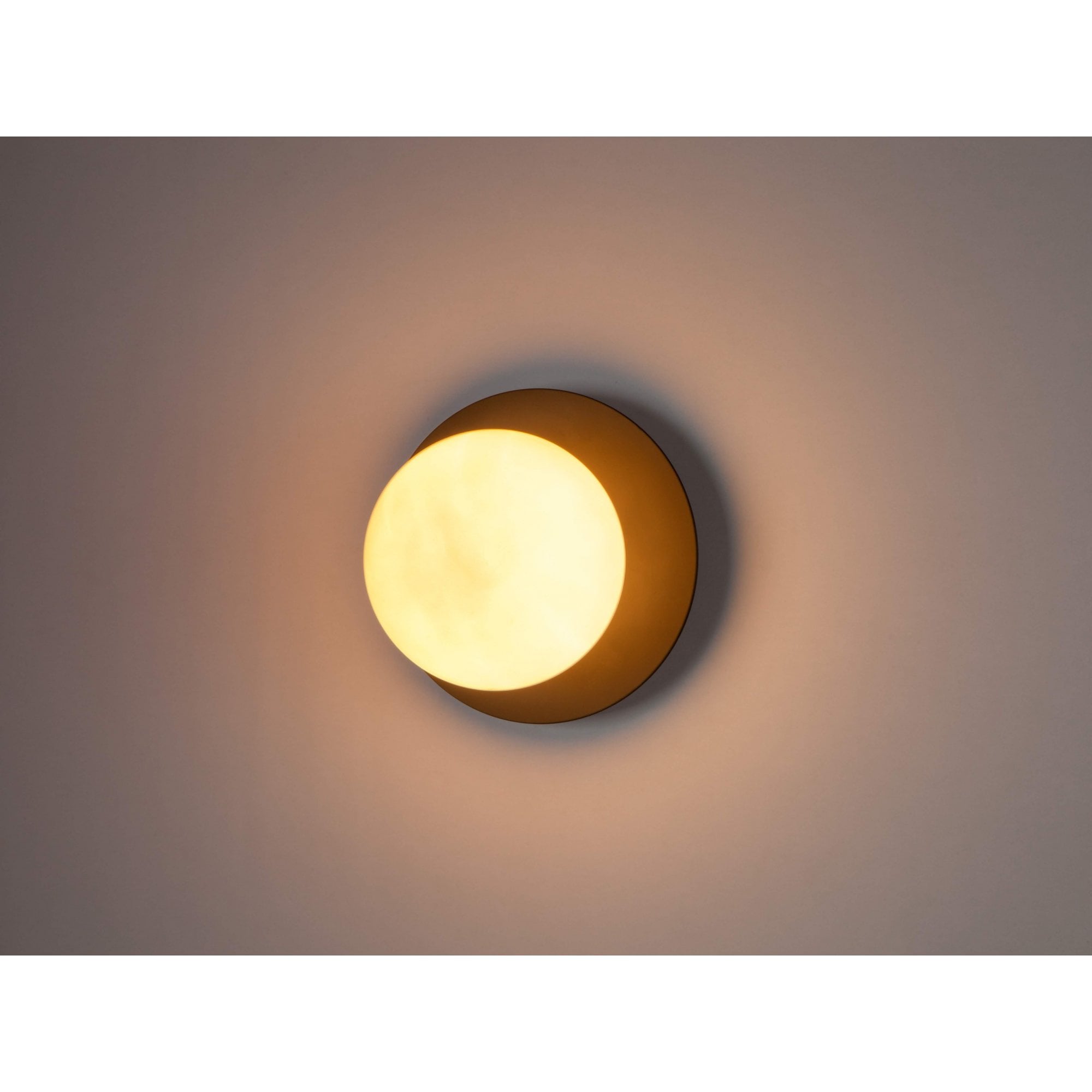 houseof. Opal Disk Wall Light - Charcoal Grey