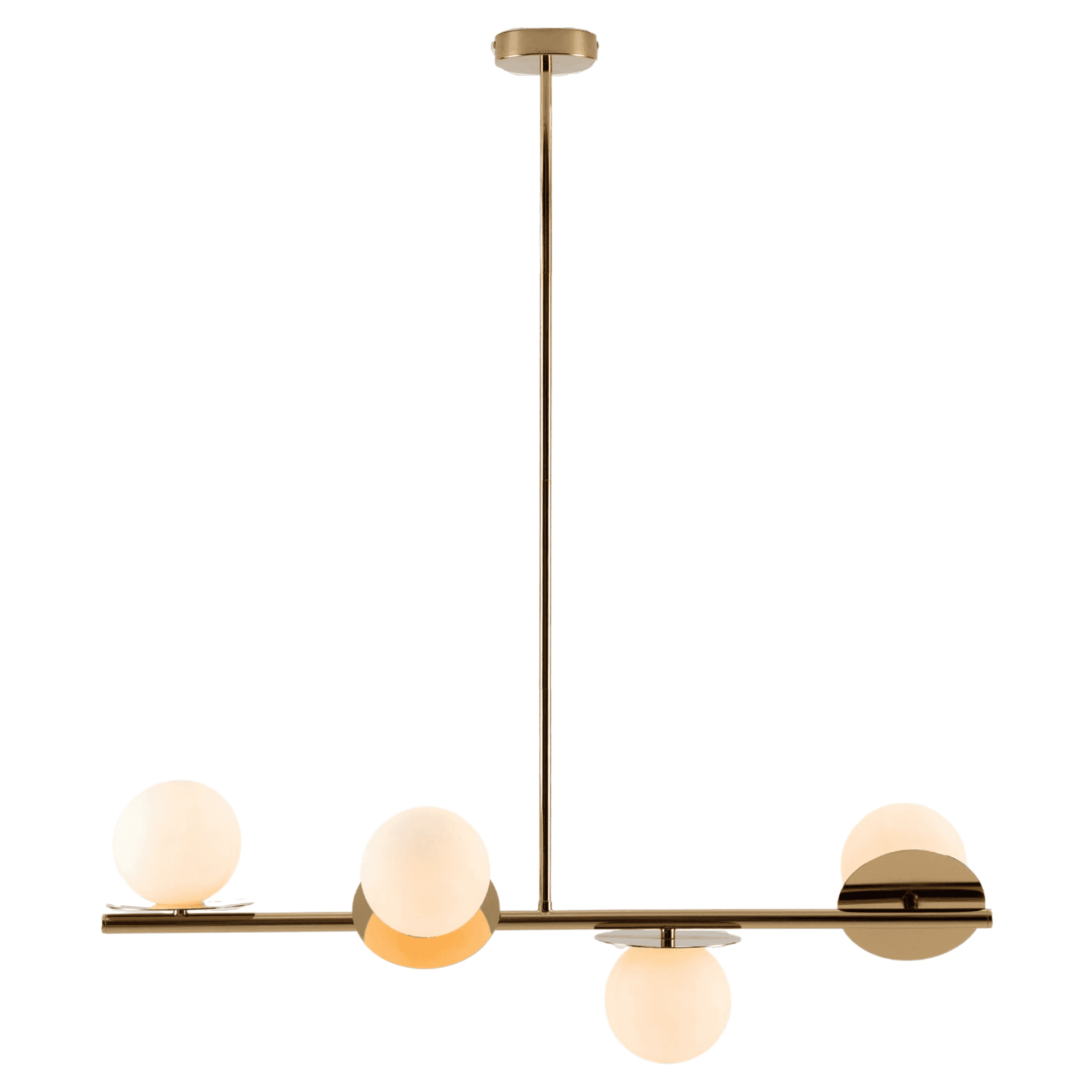 houseof. Opal Disk Ceiling Light IP44 - Brass