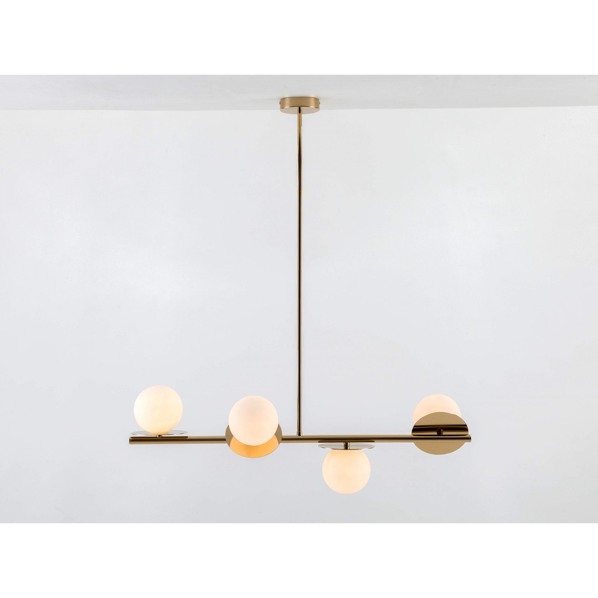 houseof. Opal Disk Ceiling Light IP44 - Brass