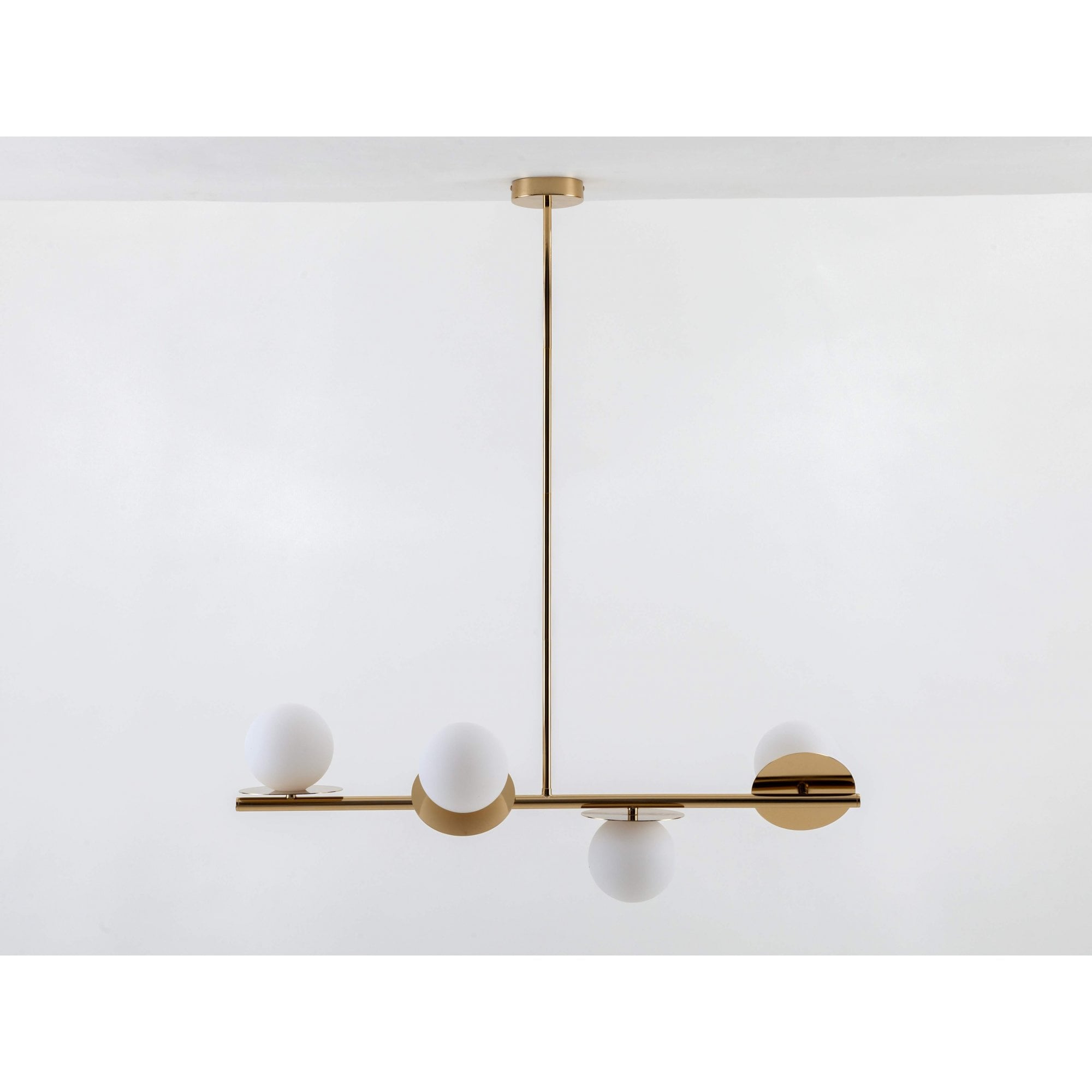 houseof. Opal Disk Ceiling Light IP44 - Brass