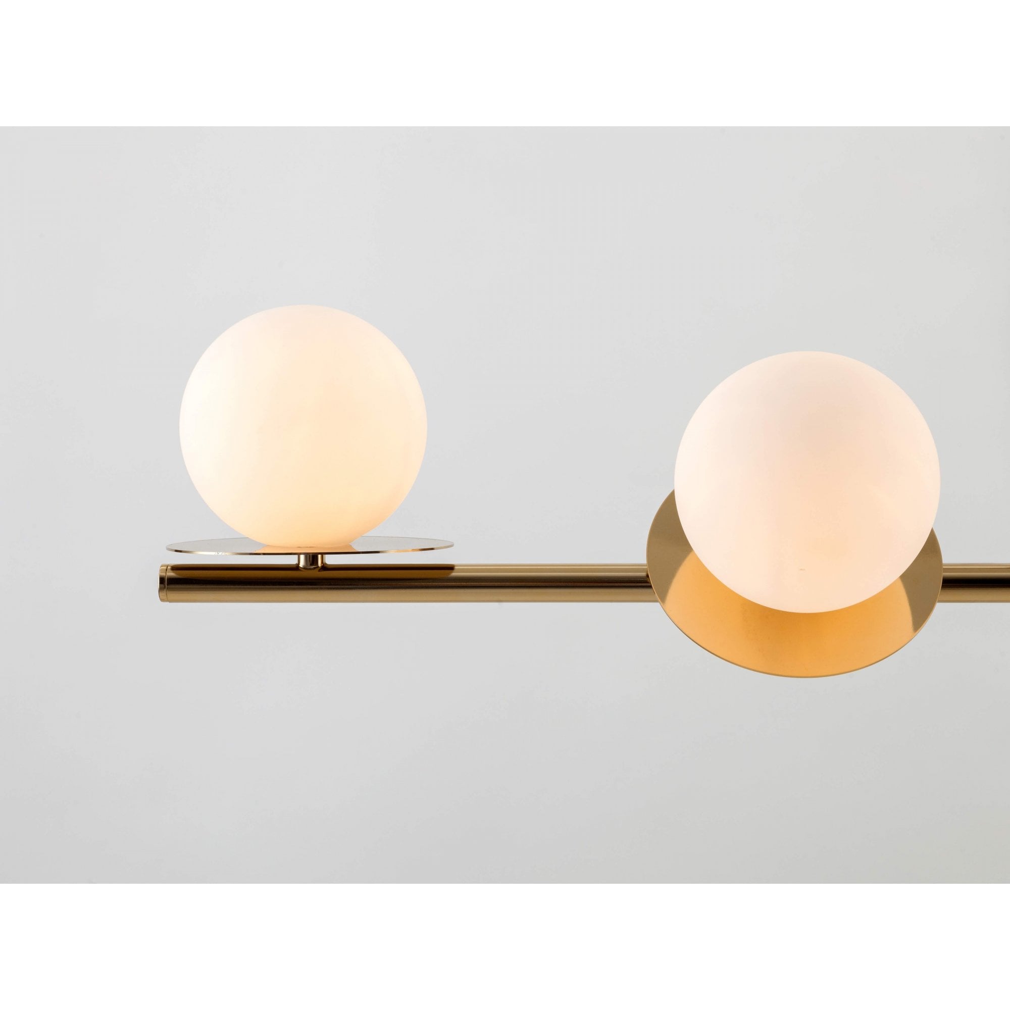 houseof. Opal Disk Ceiling Light IP44 - Brass