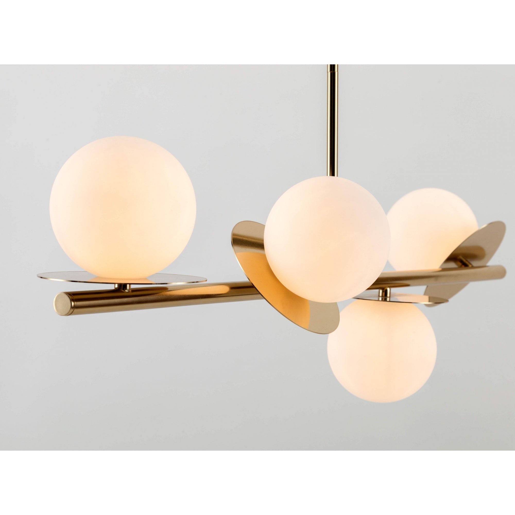 houseof. Opal Disk Ceiling Light IP44 - Brass