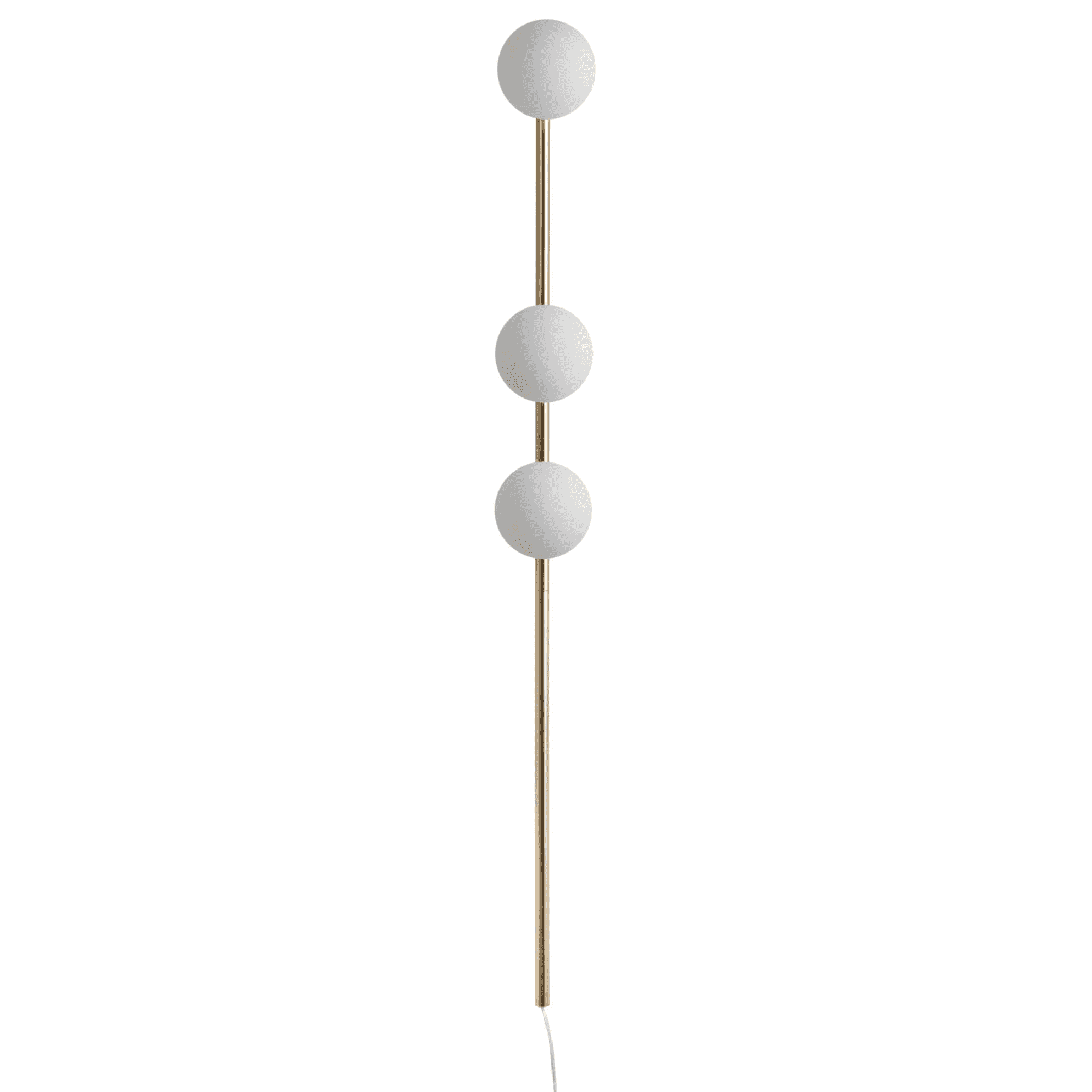 houseof. Bar Opal Ball Wall Light - Brass