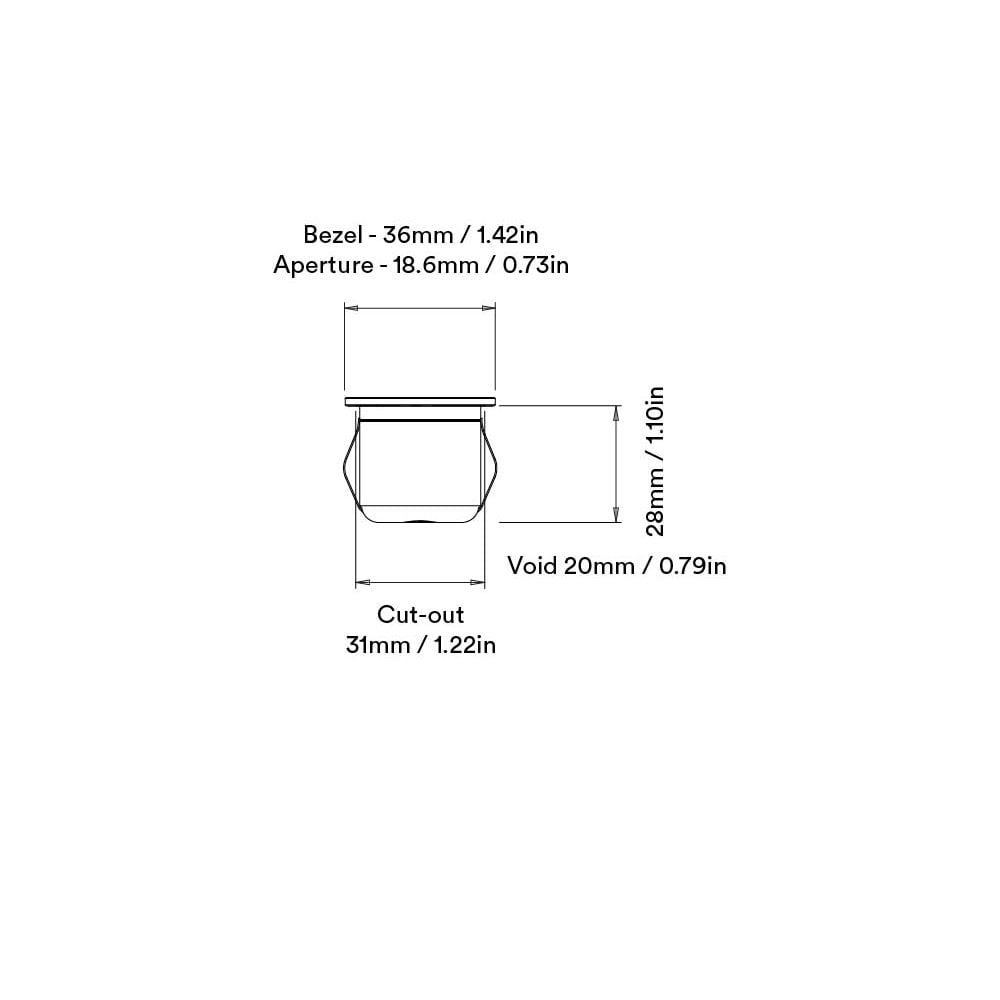Orluna Alta Micro Uplight - High Output for Stairs & Niches