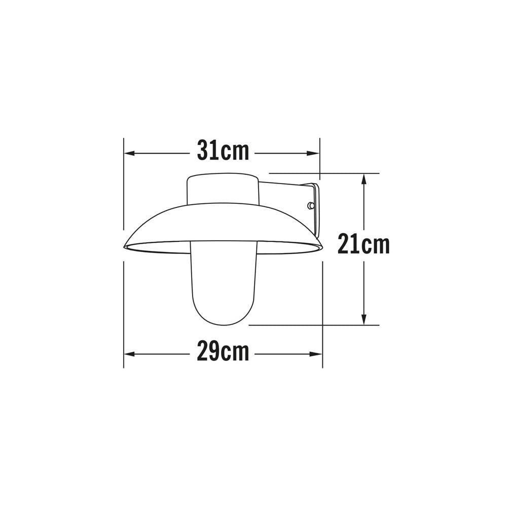 Konstsmide Mani Wall Light - Grey
