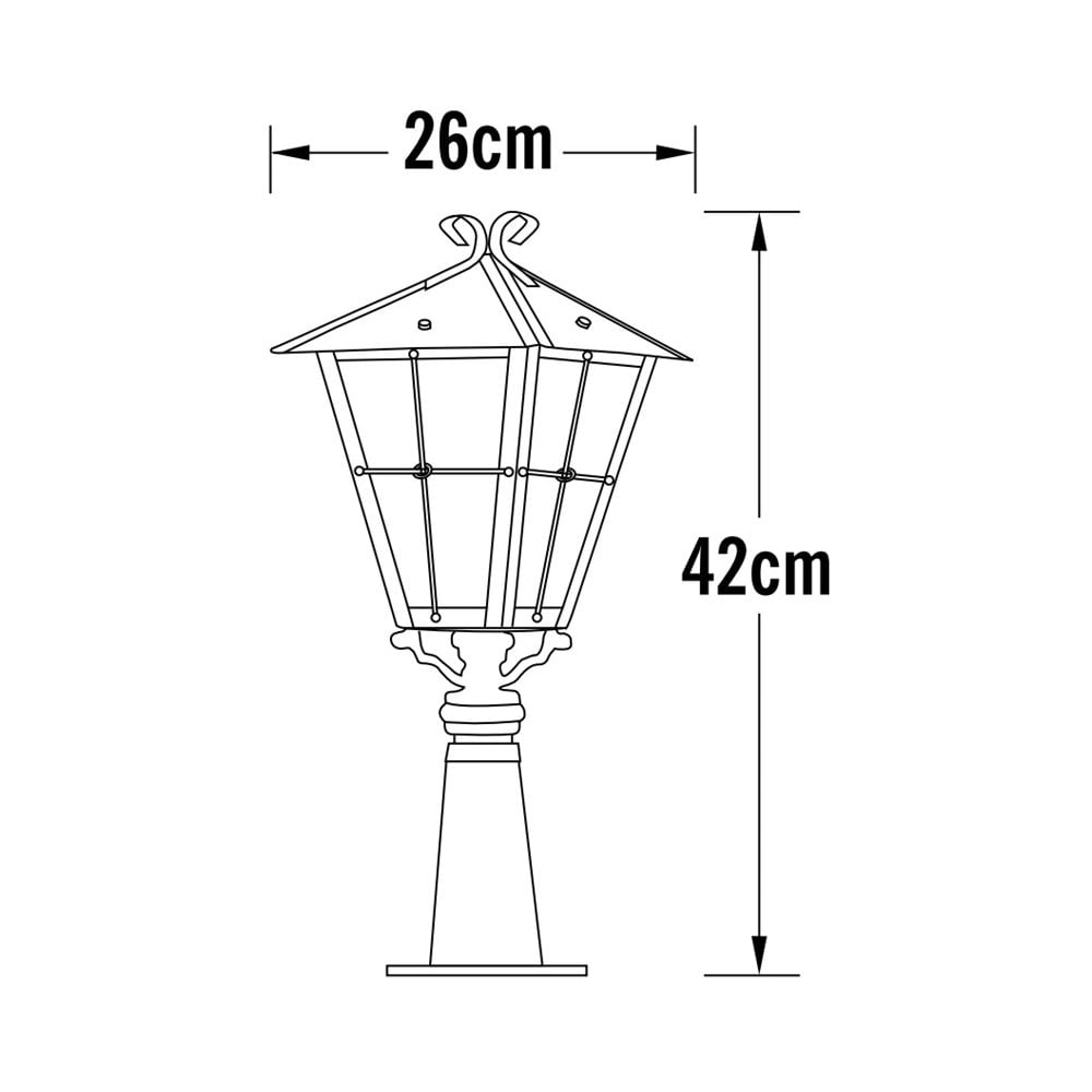 Konstsmide Fenix Small Single Head - Copper - Head Only