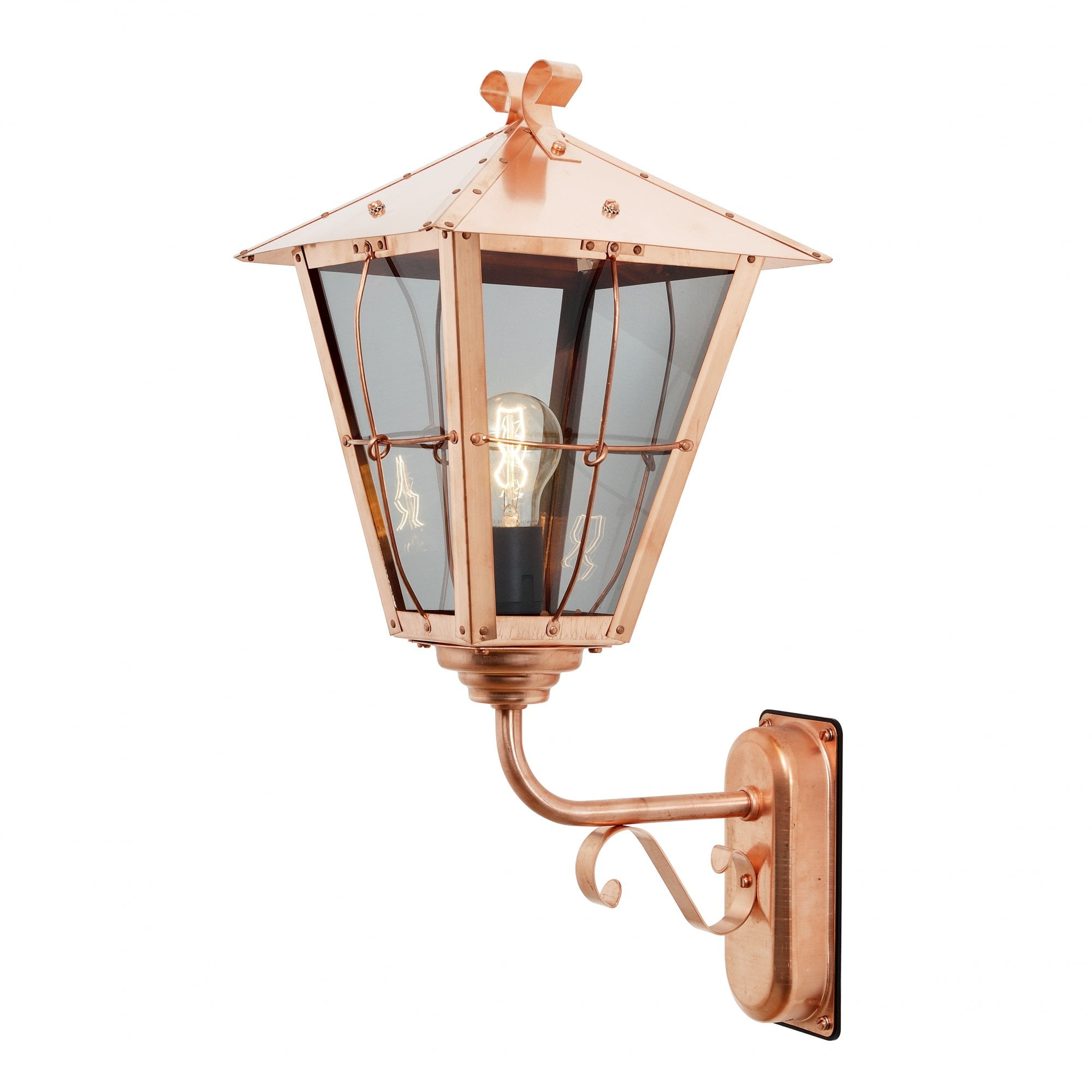 Konstsmide Fenix Up Wall Light - Copper