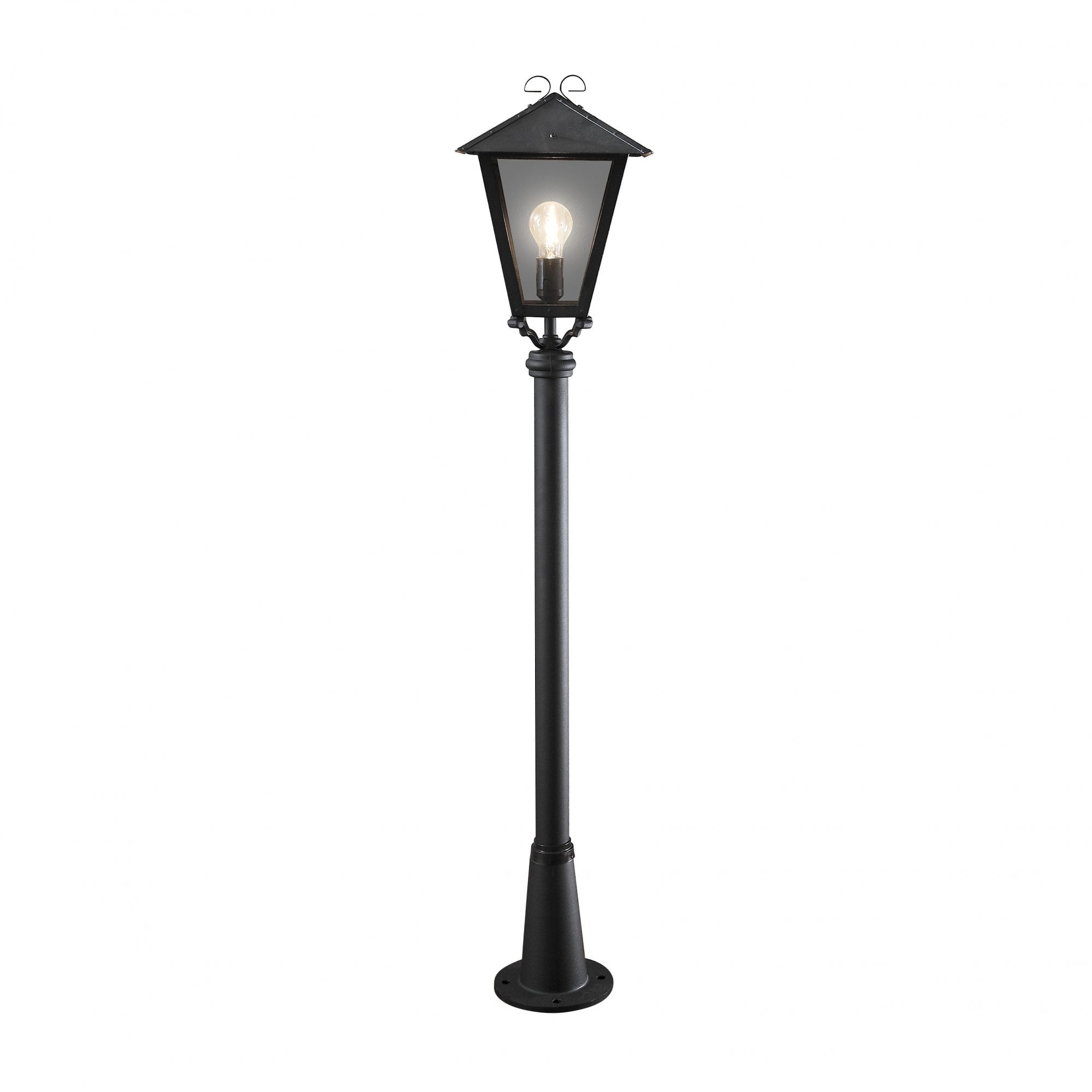 Konstsmide Benu Post Light (With Persius Column) - Matt Black