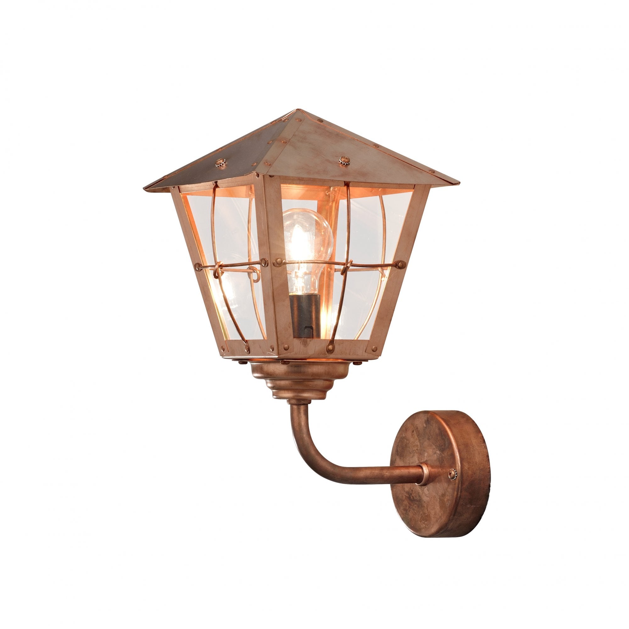 Konstsmide Fenix Wall Light - Copper