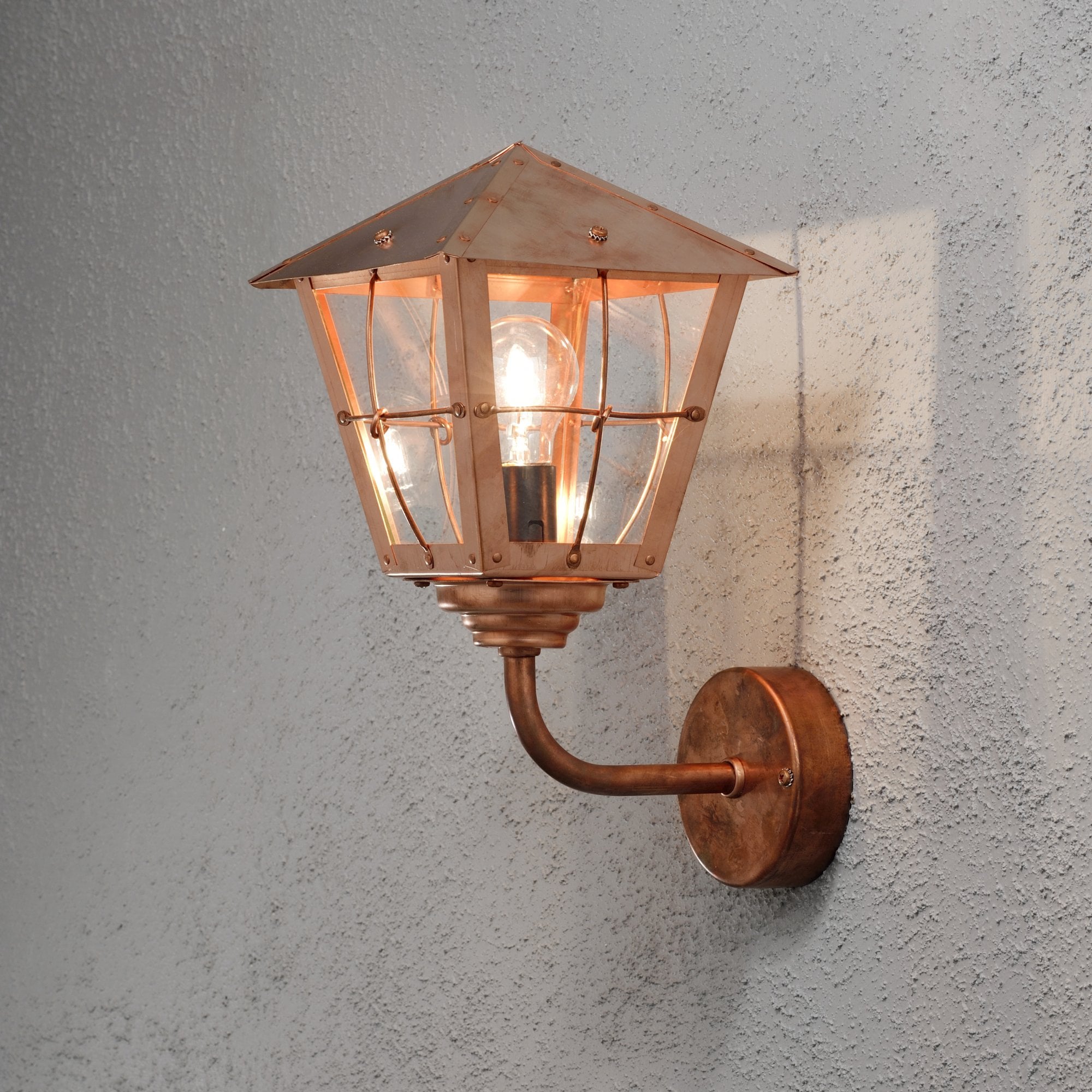 Konstsmide Fenix Wall Light - Copper