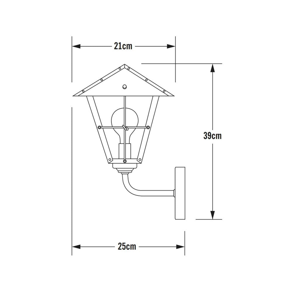 Konstsmide Fenix Wall Light - Copper