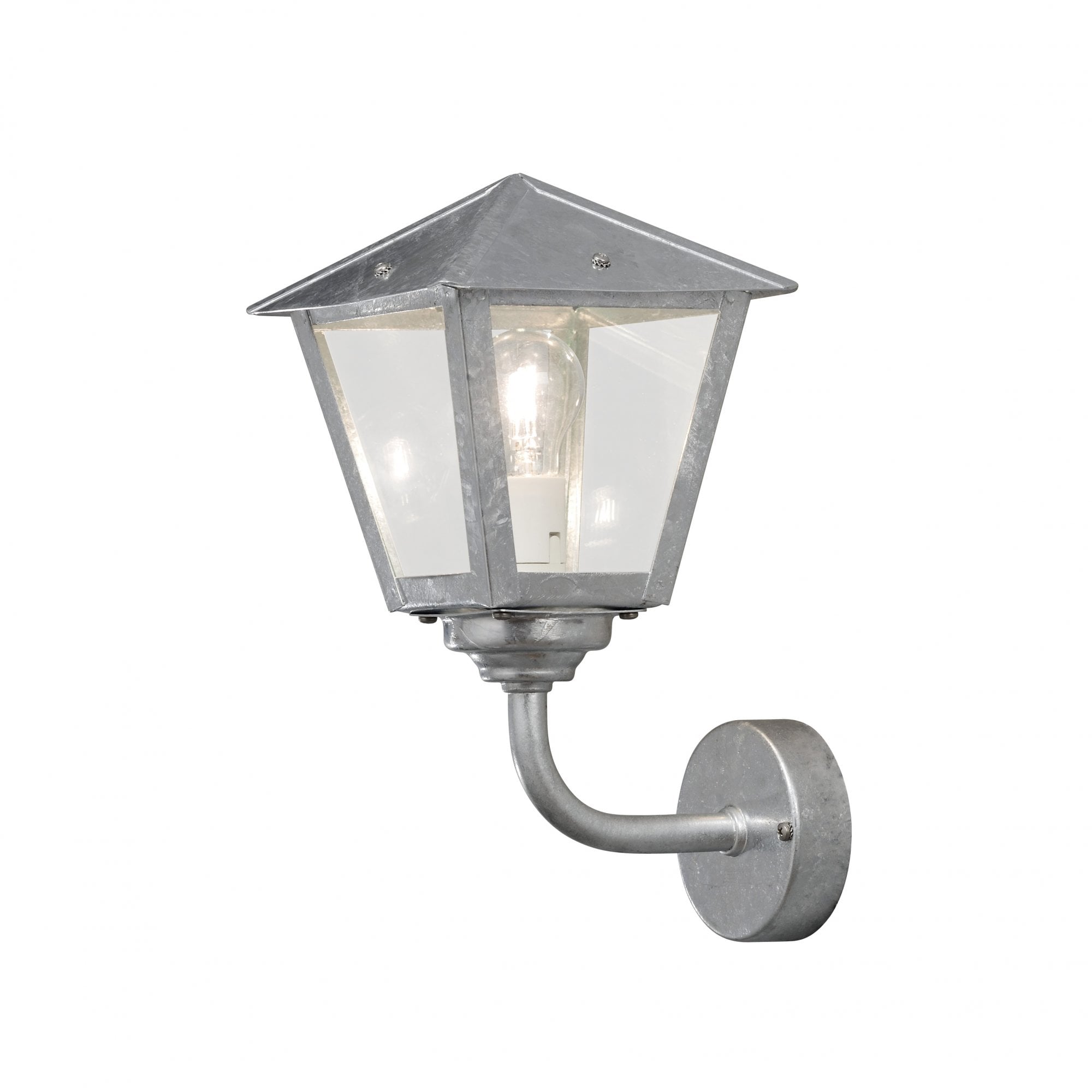 Konstsmide Benu Small Up Wall Light - Galvanised