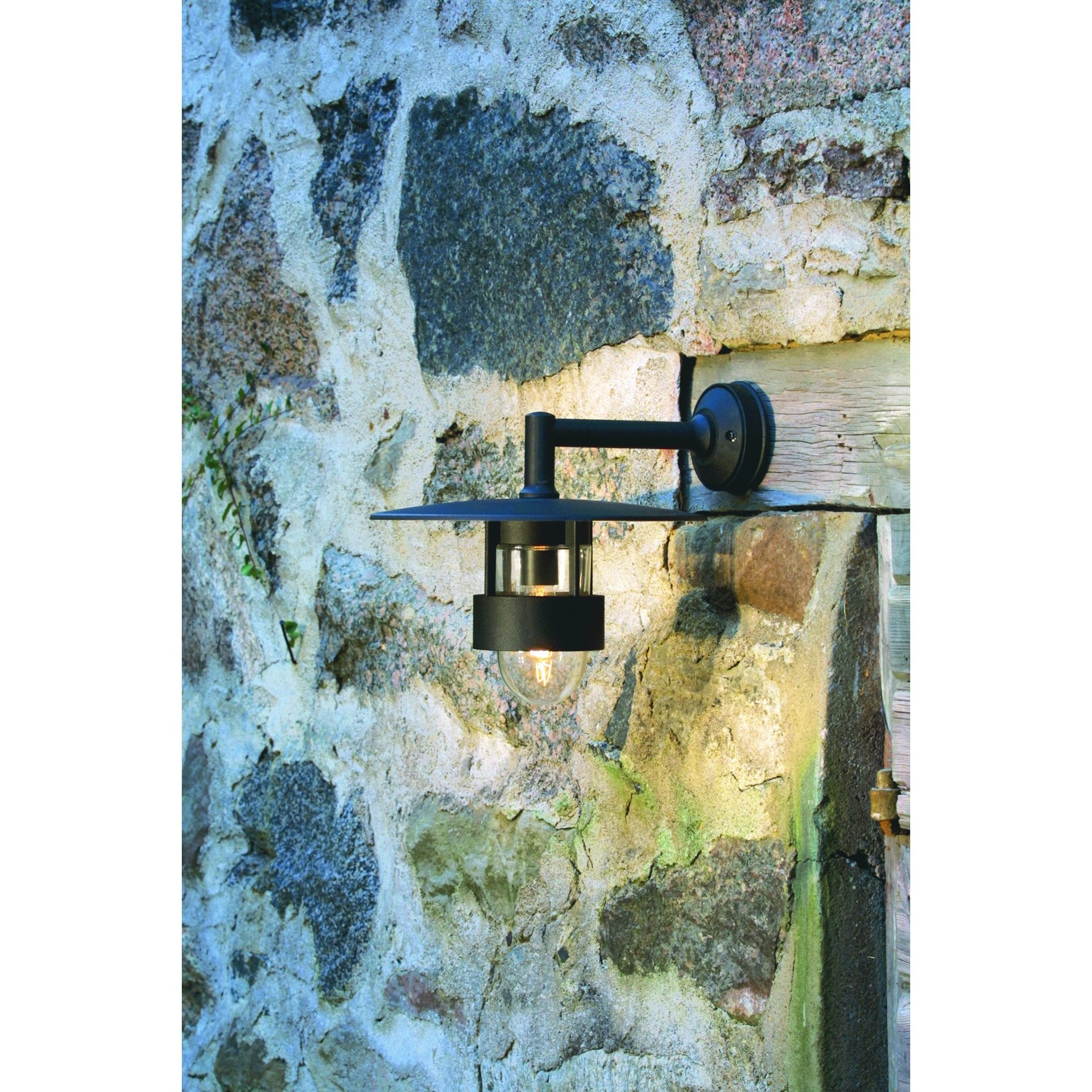 Konstsmide Freja Wall Light - Matt Black