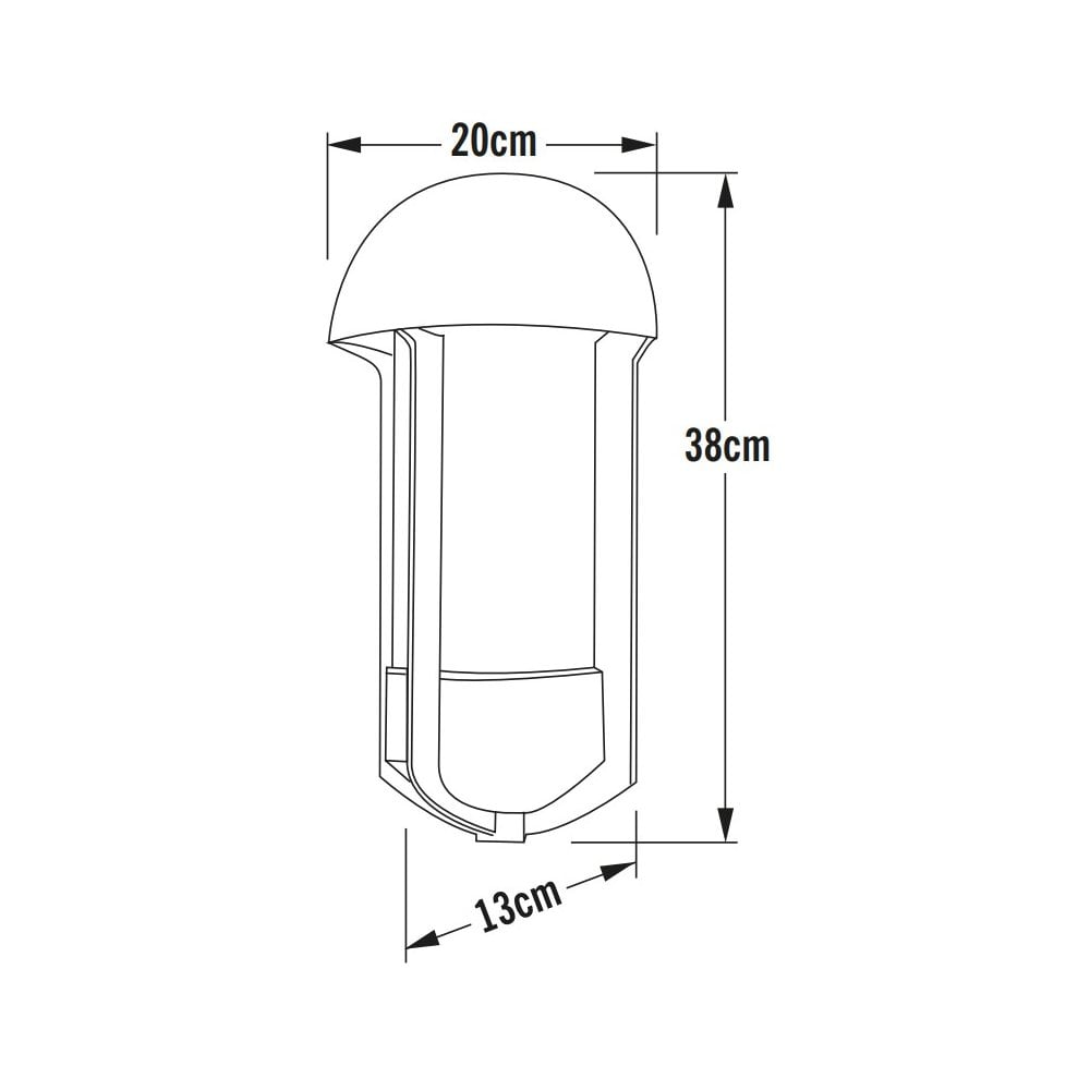 Konstsmide Tyr Wall Light - Grey