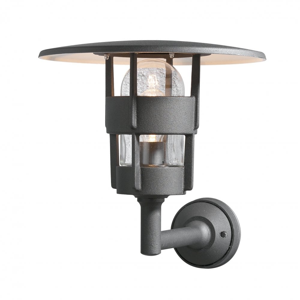 Konstsmide Freja Up Wall Light - Matt Black