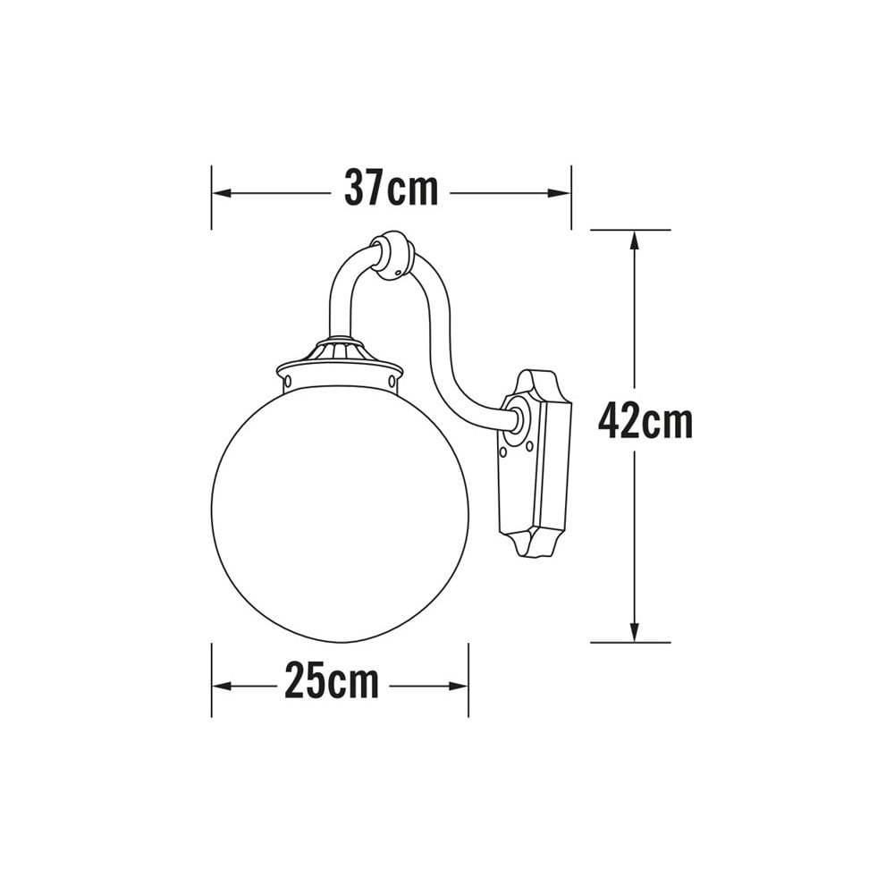 Konstsmide Arcturus Down Wall Light - Matt White