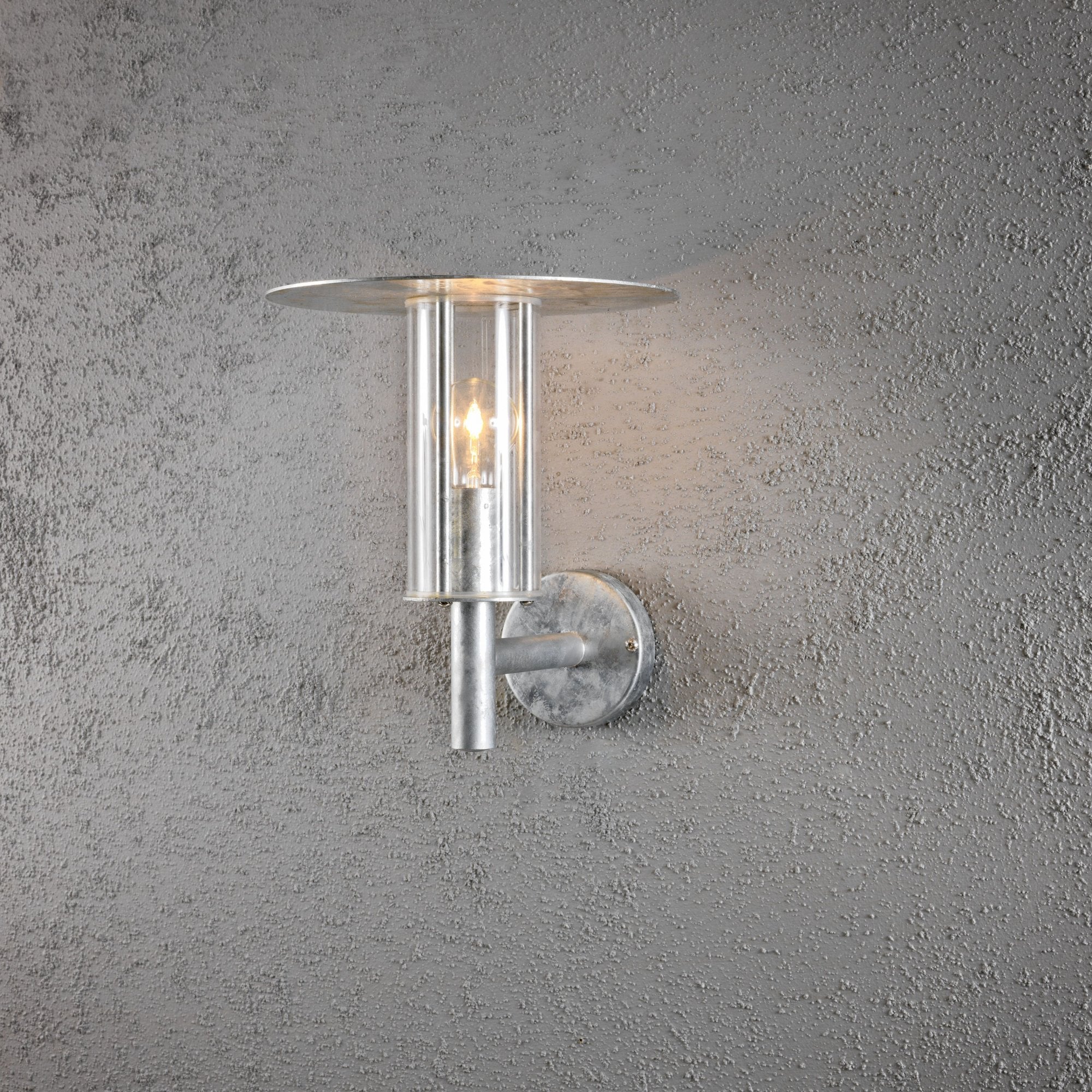 Konstsmide Mode Wall Light - Galvanised