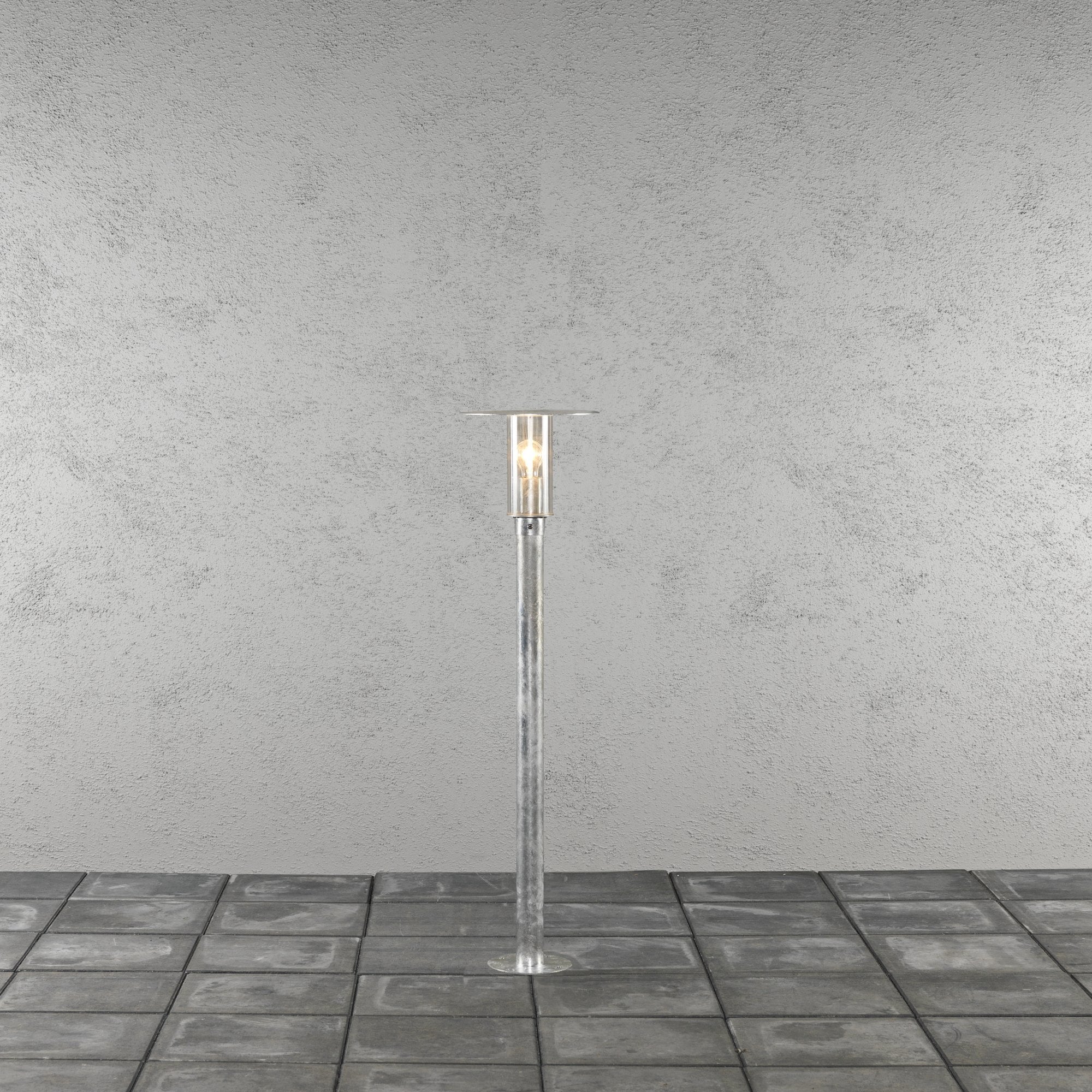 Konstsmide Mode Short Pole Light - Galvanised