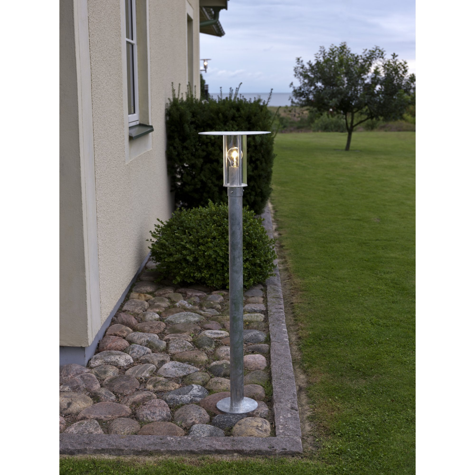 Konstsmide Mode Short Pole Light - Galvanised