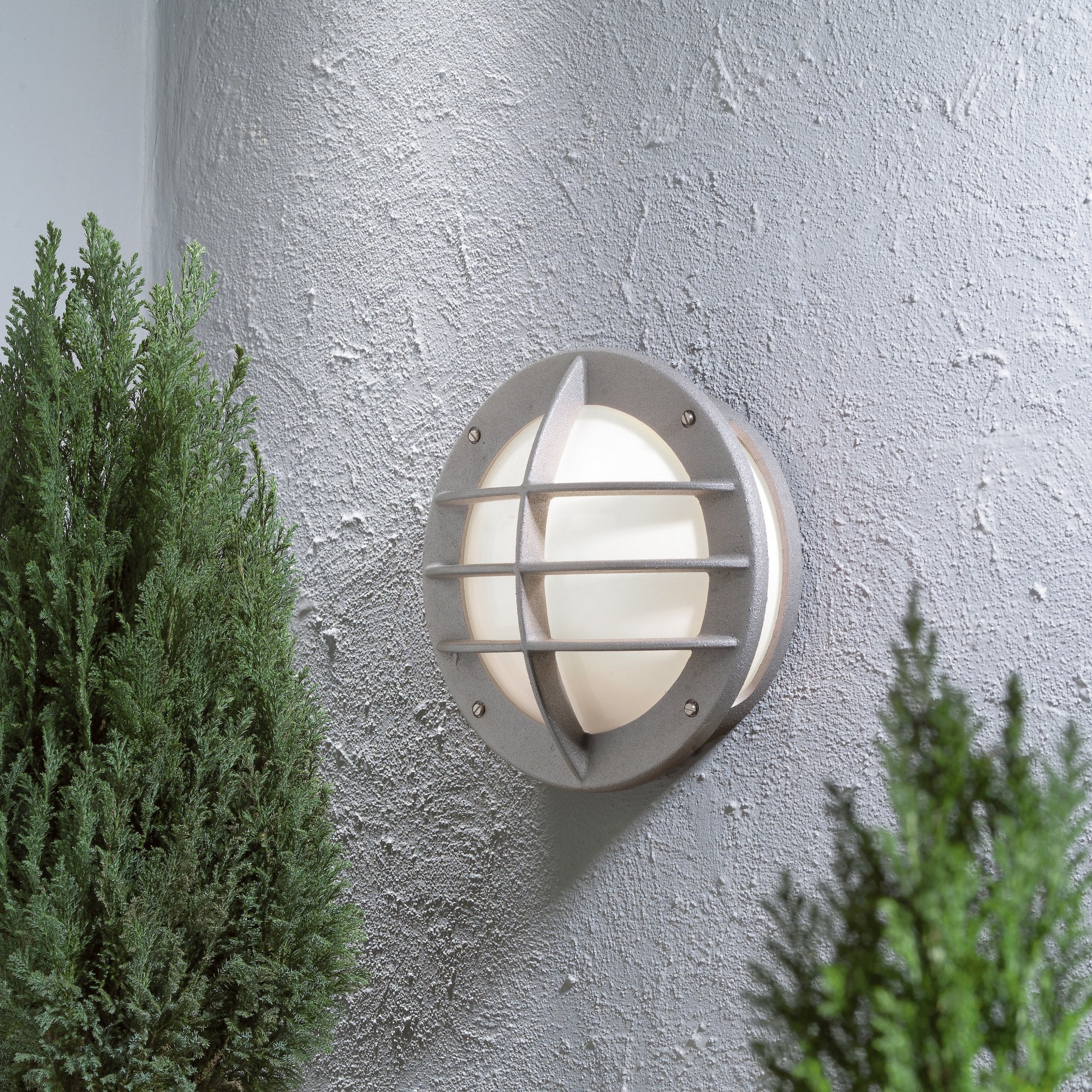 Konstsmide Oden Wall Light - Grey