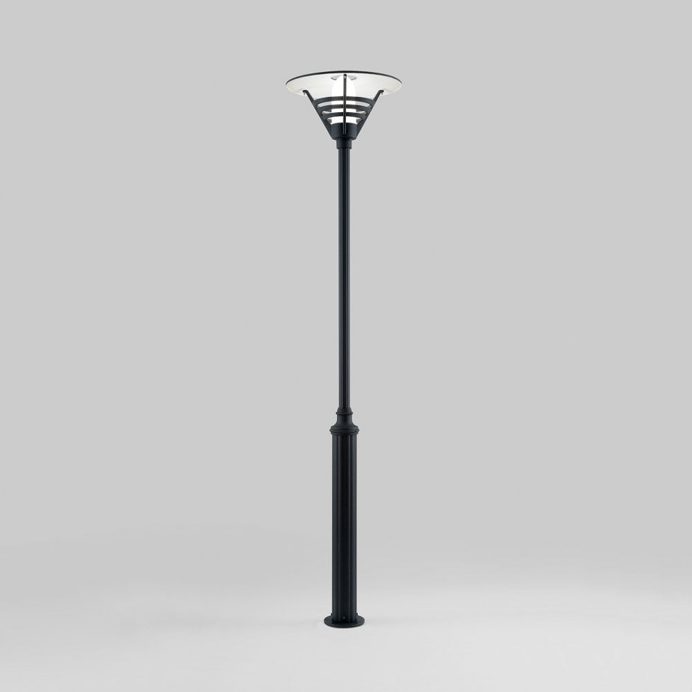 Konstsmide Gemini Lampost (With Draco Column) - Matt Black