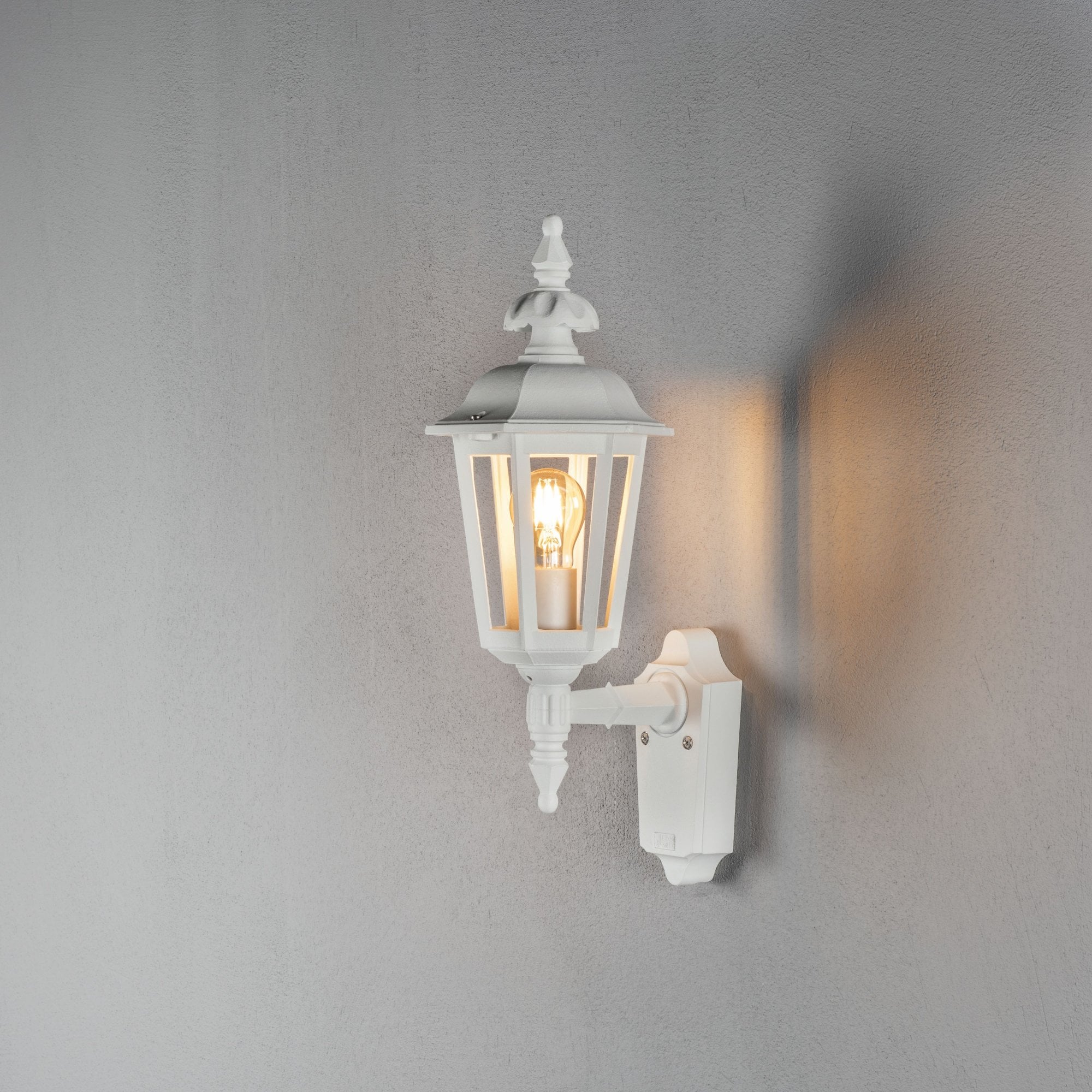 Konstsmide Pallas Small Up Wall Light - Matt White