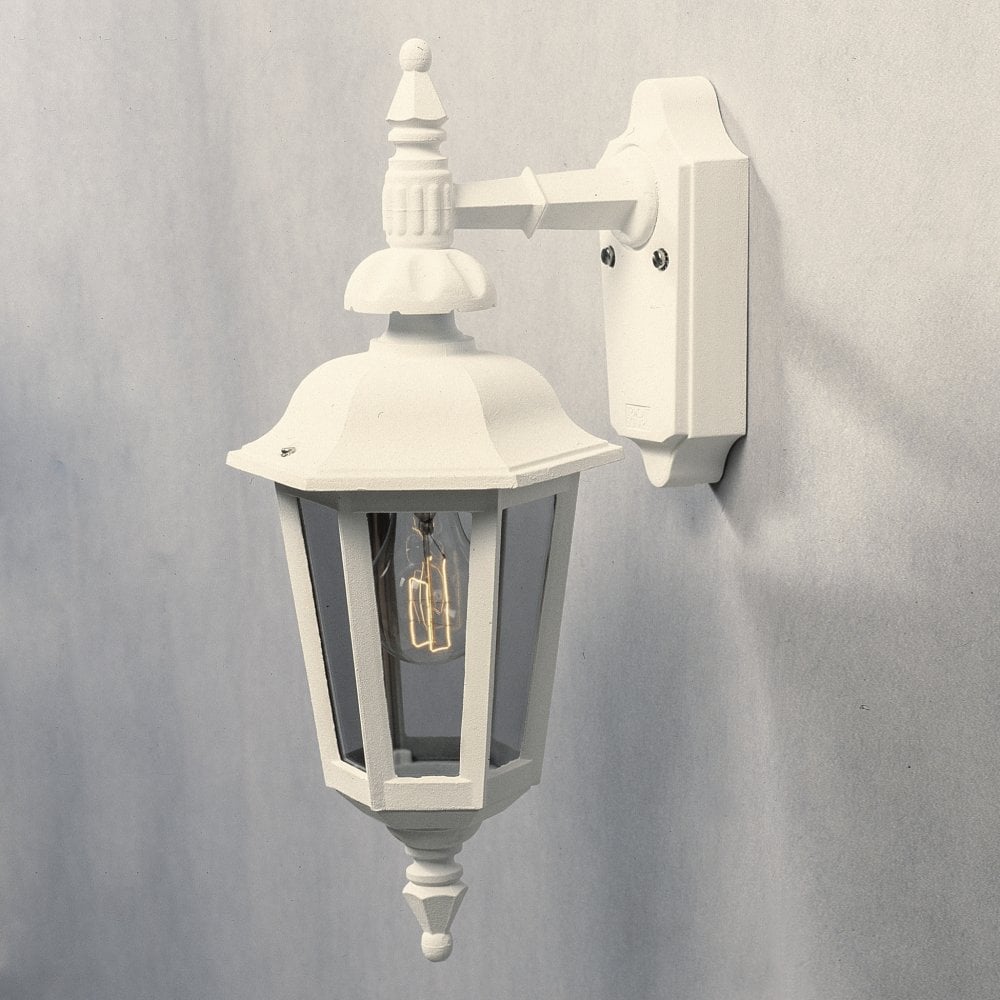 Konstsmide Pallas Small Down Wall Light - Matt White