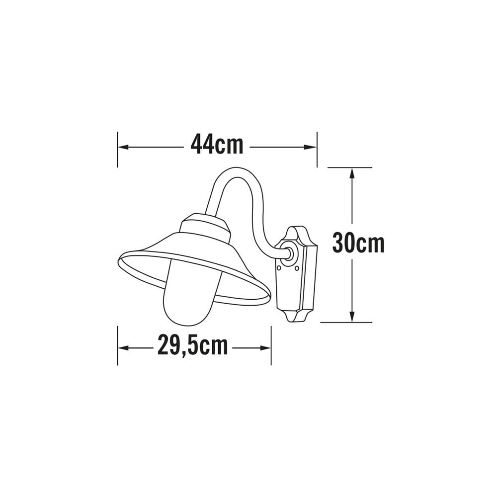 Konstsmide Vega Hooded Wall Light - Curved Arm - Matt White