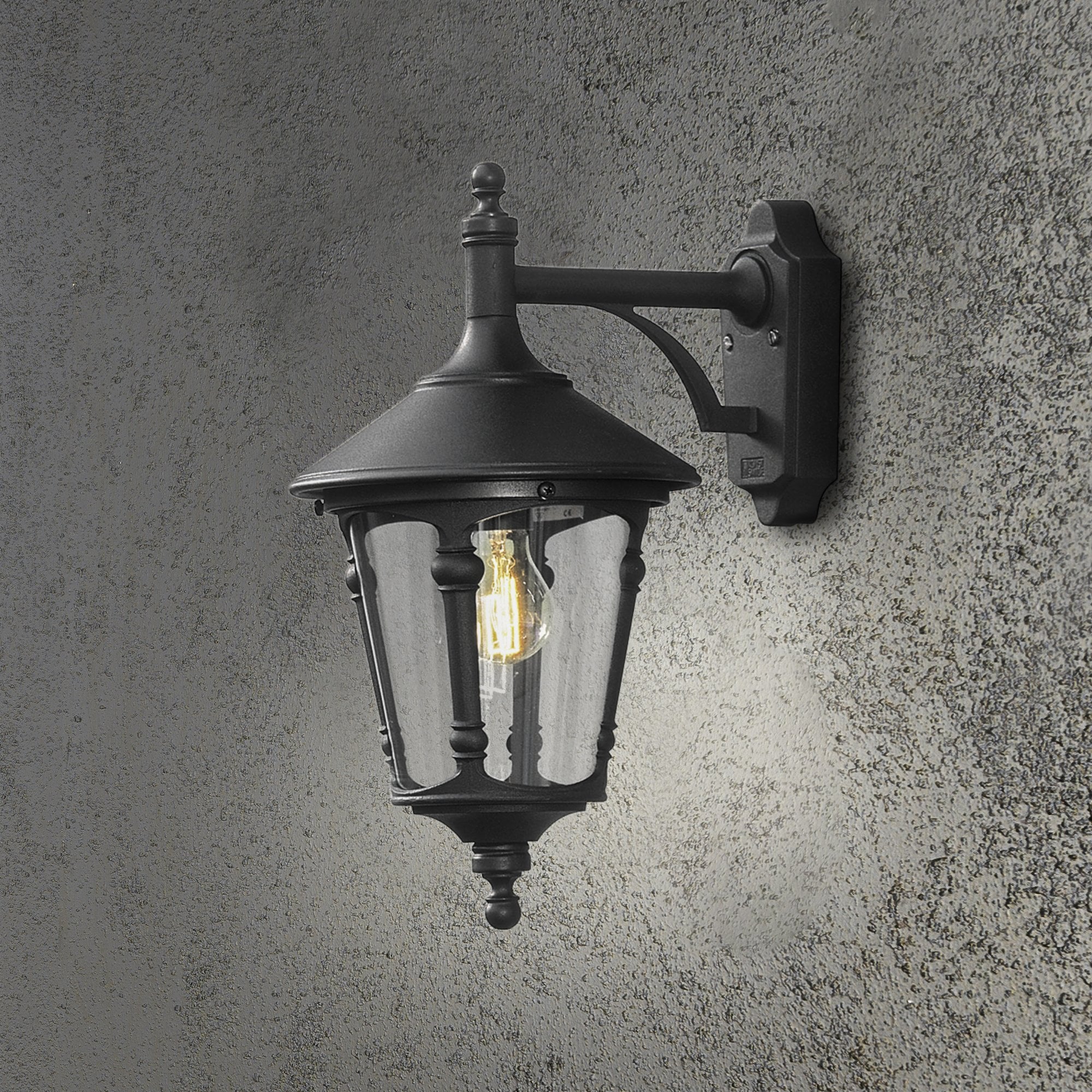 Konstsmide Virgo Wall Light - Matt Black