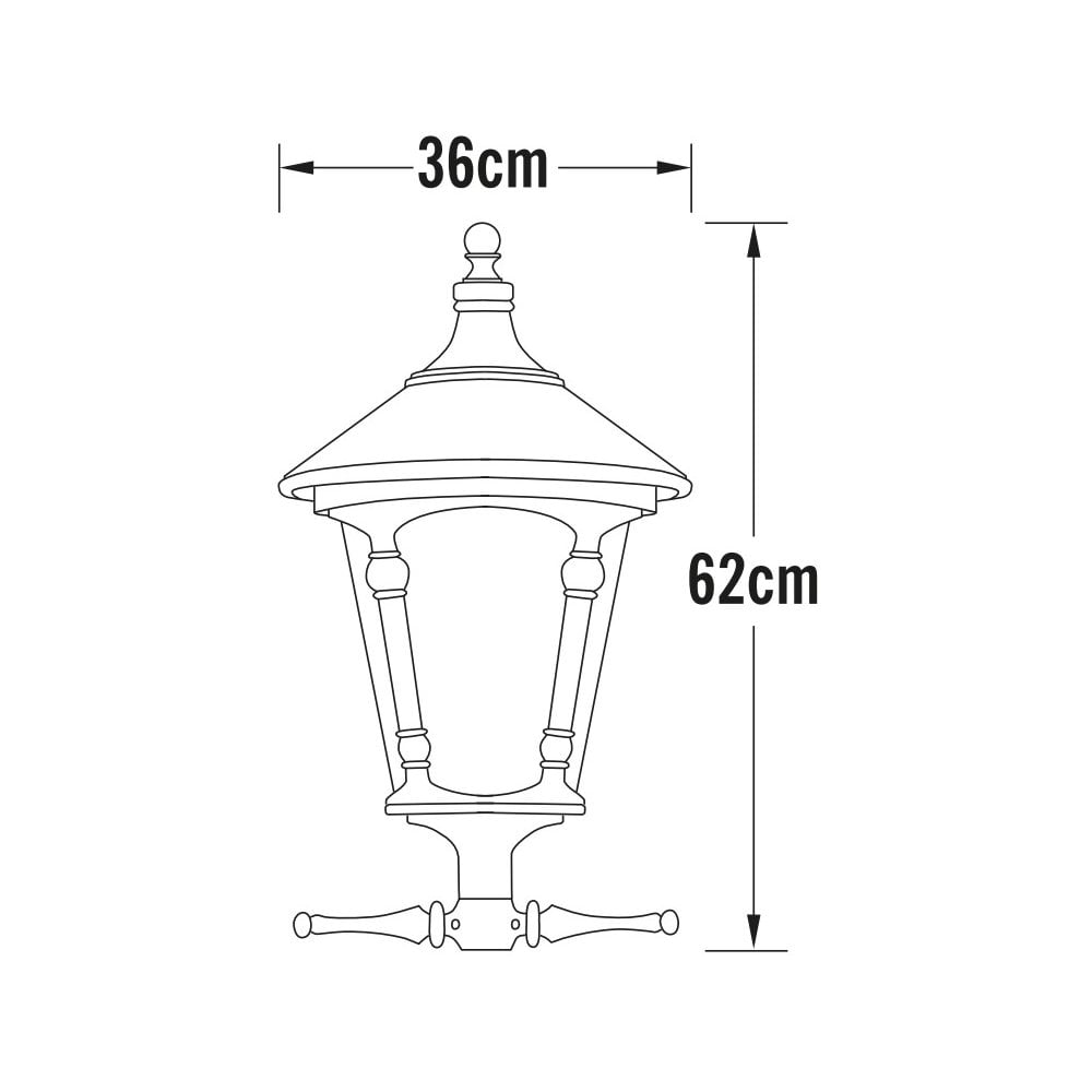 Konstsmide Virgo Large Single Head - Matt White - Head Only