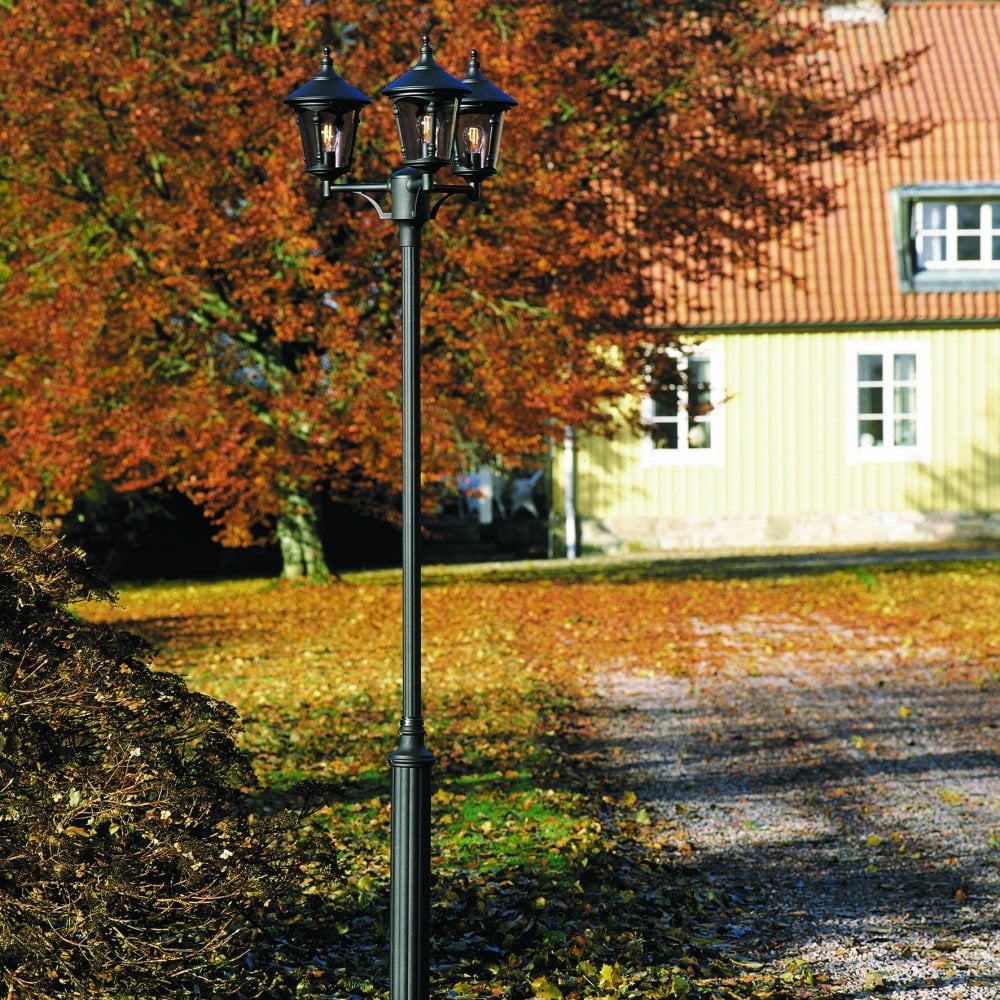 Konstsmide Virgo Triple Head - Matt Black - Head Only