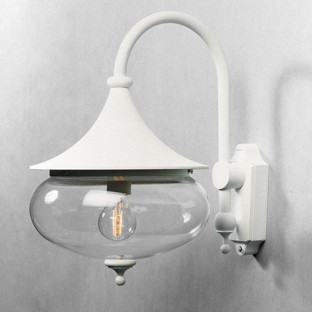 Konstsmide Libra Down Wall Light - Matt White