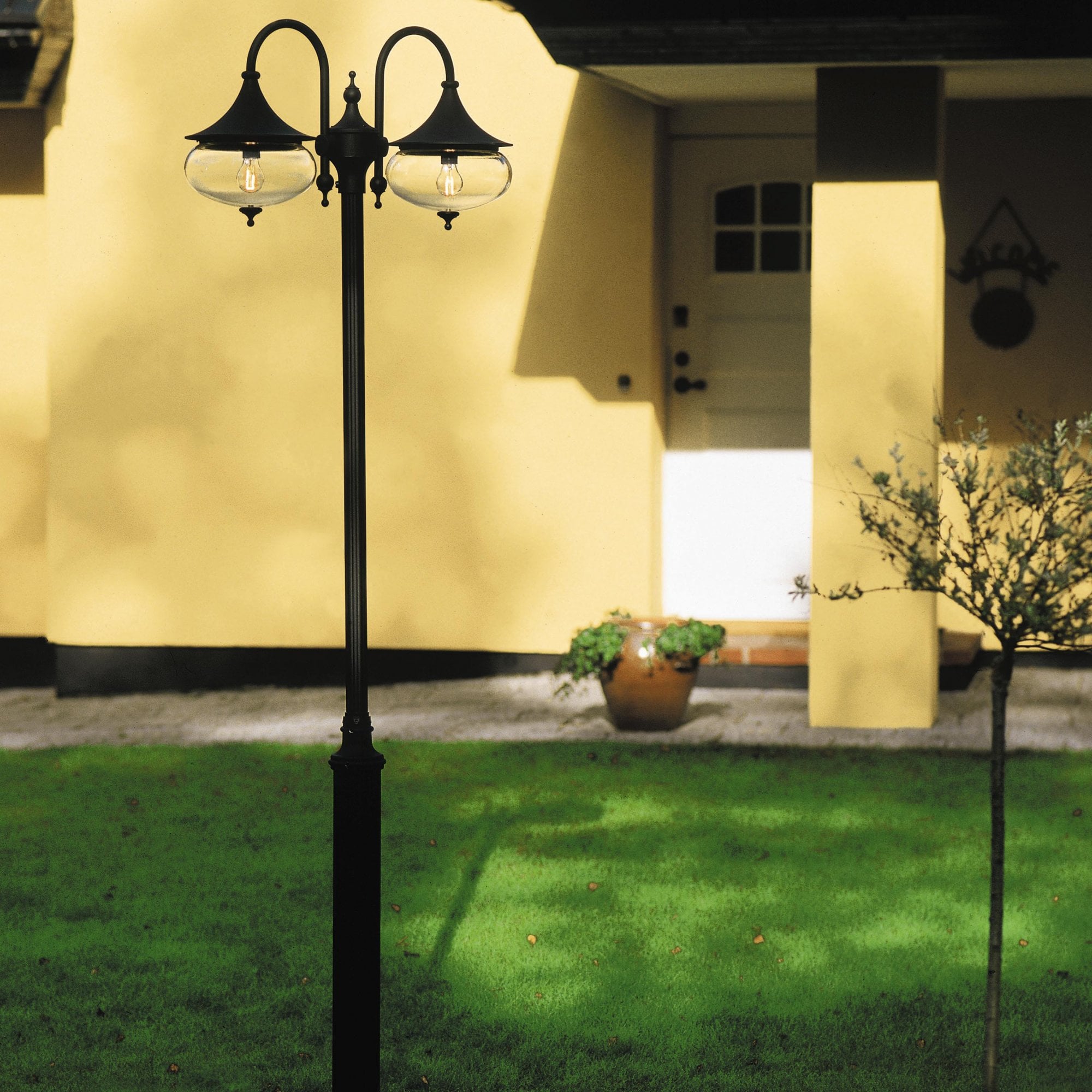 Konstsmide Libra Twin Head - Matt Black - Head Only